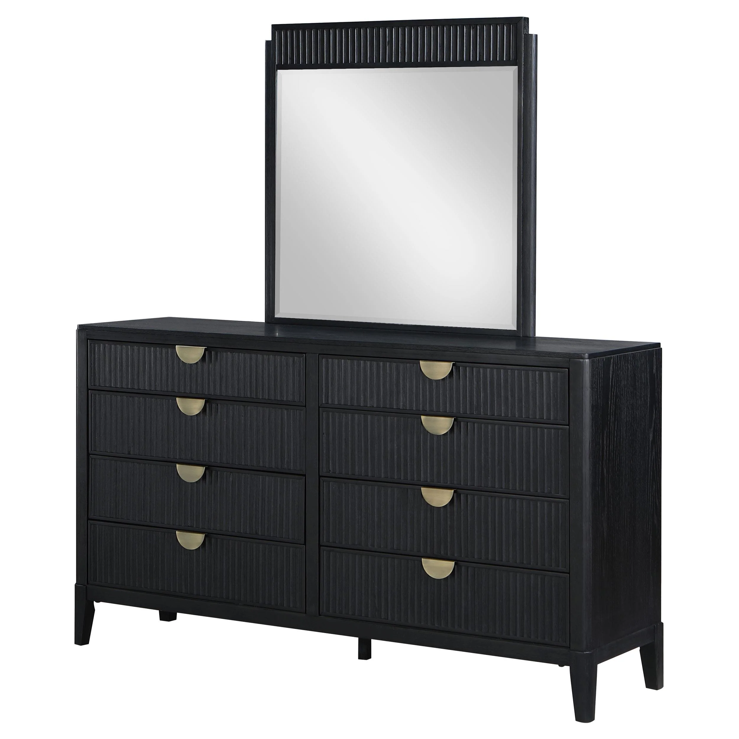 Coaster Furniture Brookmead 224713M 8-Drawer Dresser with Mirror - Black - Image 3