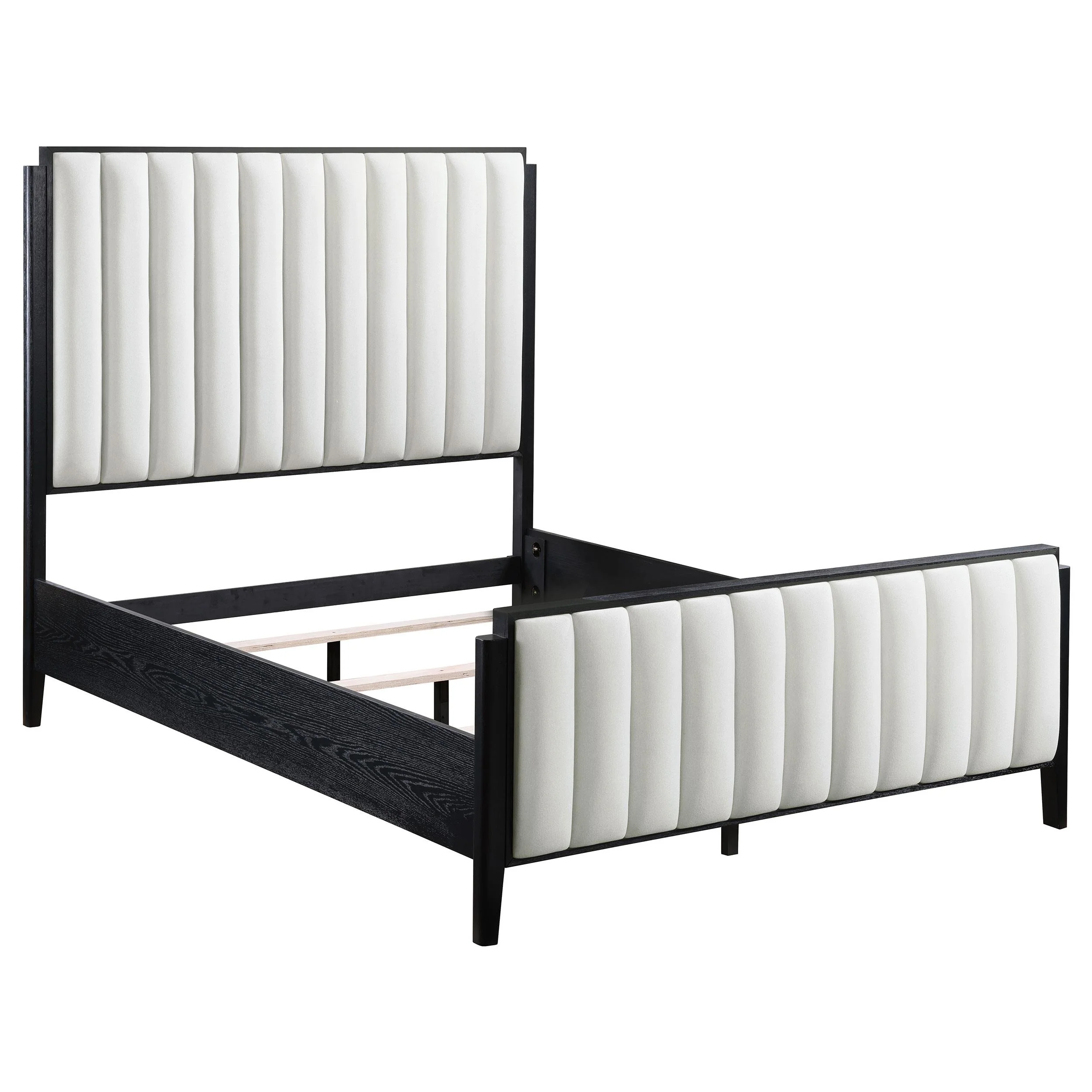 Coaster Furniture Brookmead 224710KE 60-inch Upholstered Eastern King Bed - Black - Image 1