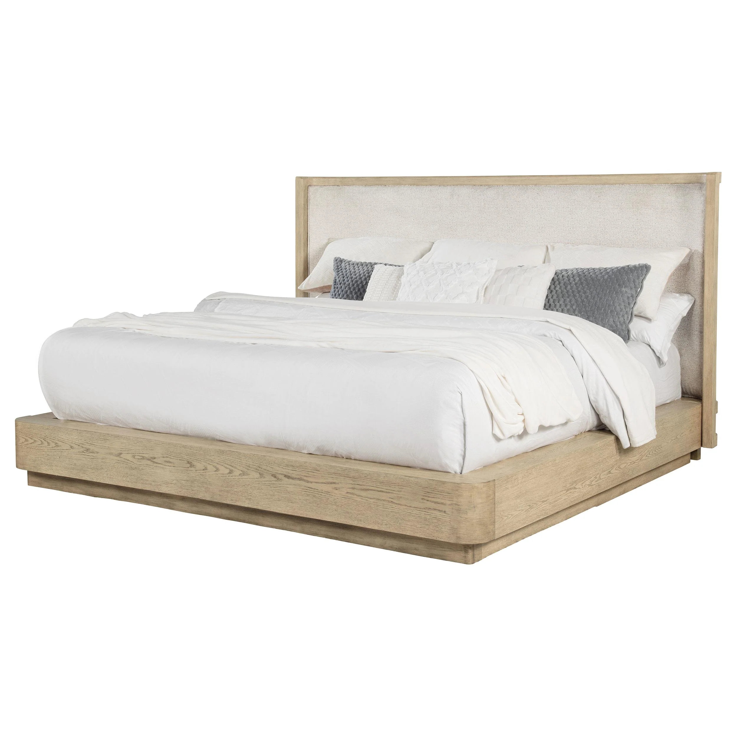 Coaster Furniture Kailani 225041KW 49-inch California King Wingback Bed - Beige Oak - Image 2