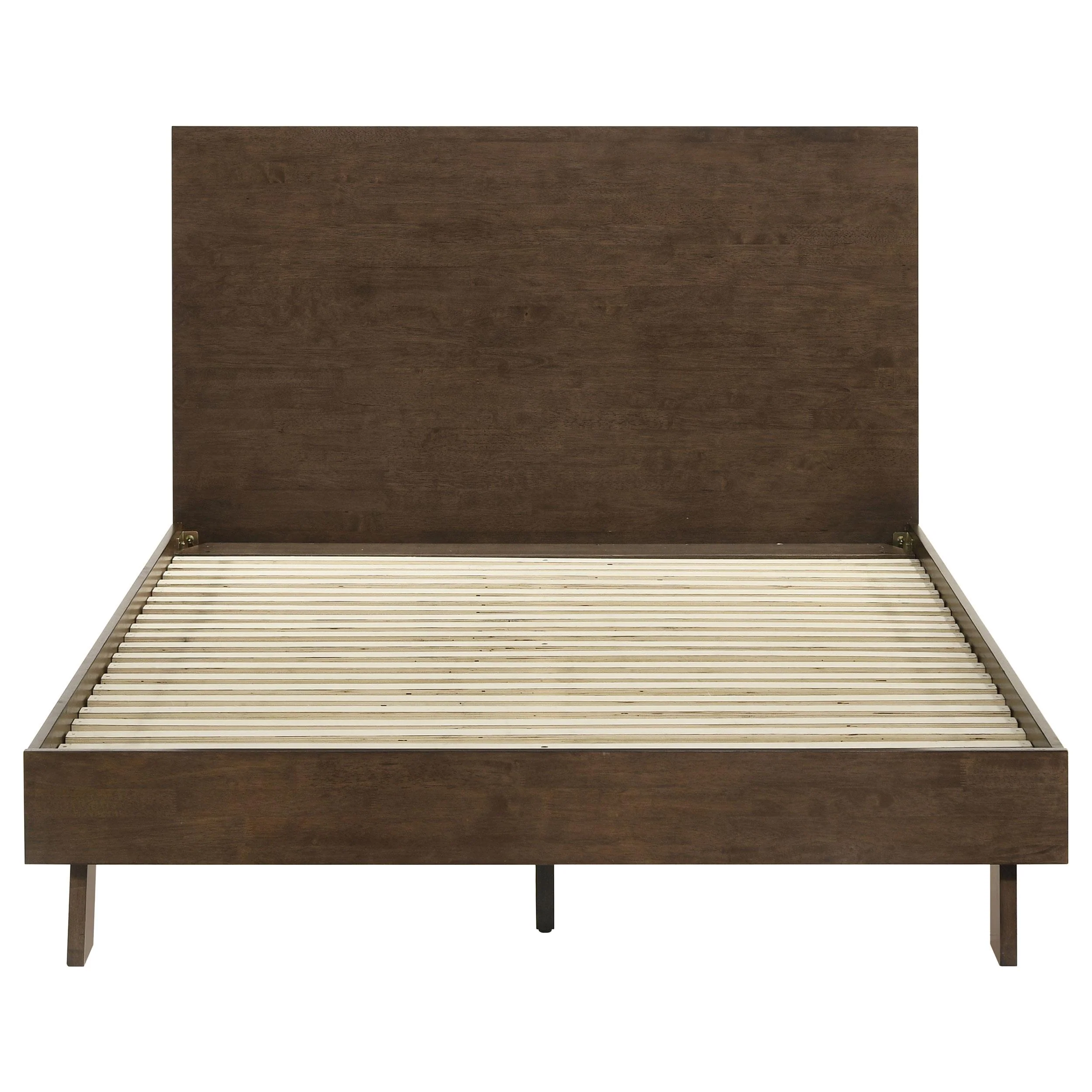 Coaster Furniture Glenwood 225011Q 48-inch Queen Platform Panel Bed - Warm Brown - Image 3