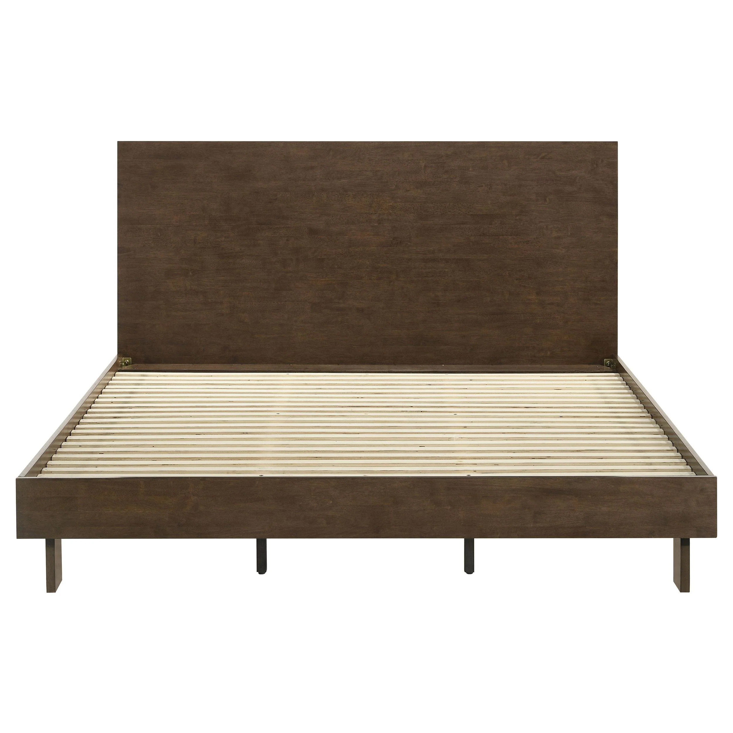 Coaster Furniture Glenwood 225011KE 48-inch Eastern King Platform Panel Bed - Warm Brown - Image 3