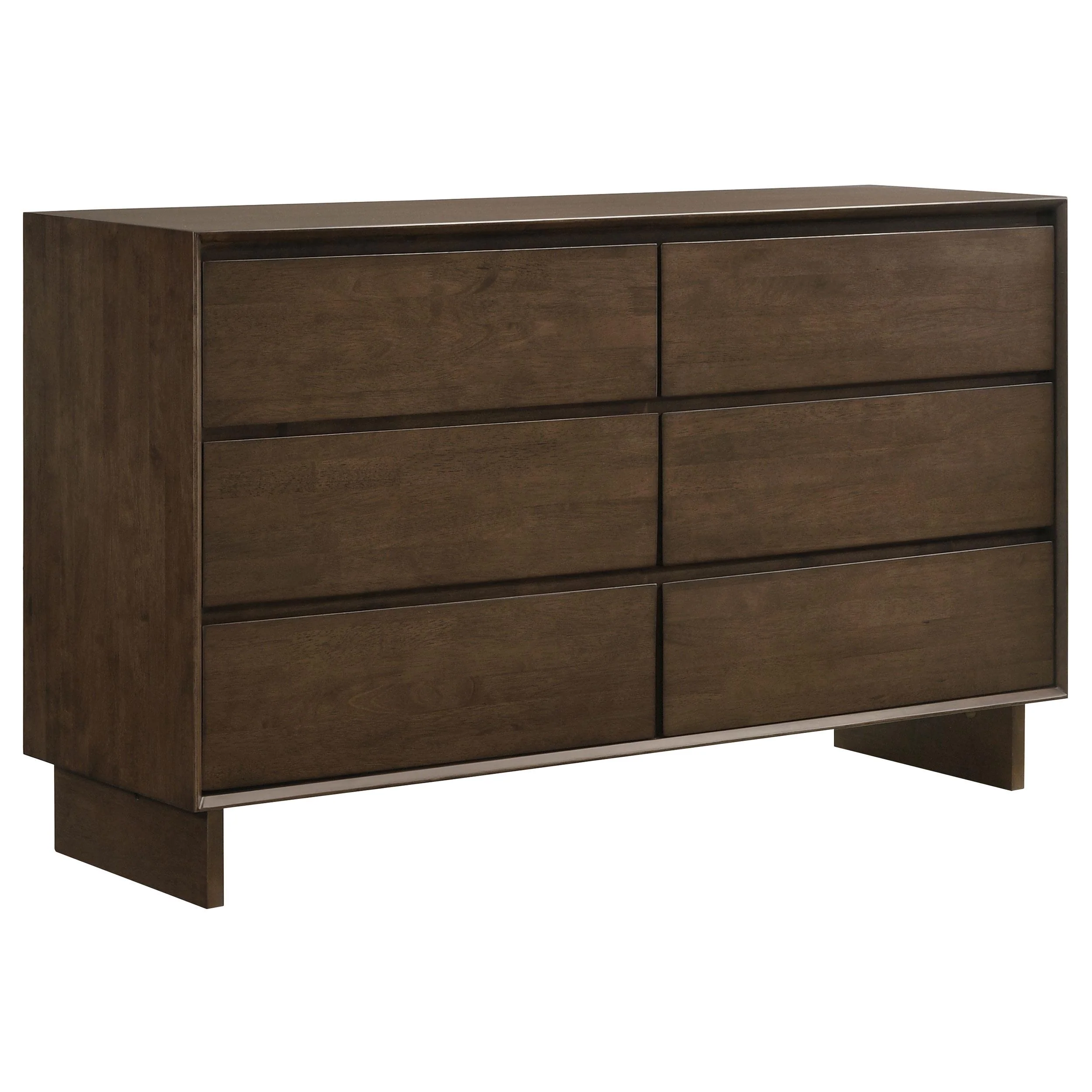 Coaster Furniture Glenwood 225013 6-Drawer Dresser Cabinet - Warm Brown - Image 1