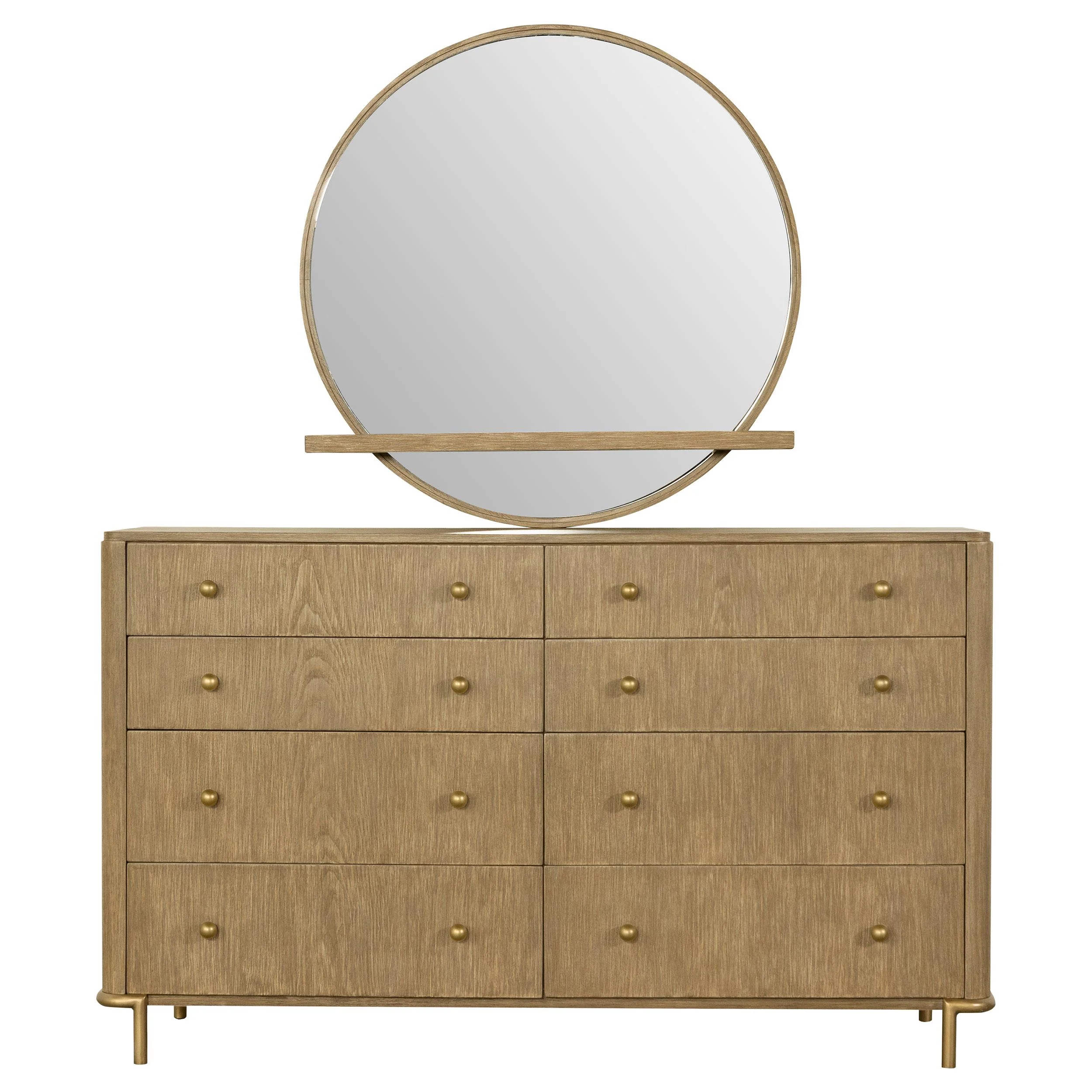 Coaster Furniture Arini 224303M 8-Drawer Dresser with Mirror - Sand Wash - Image 2