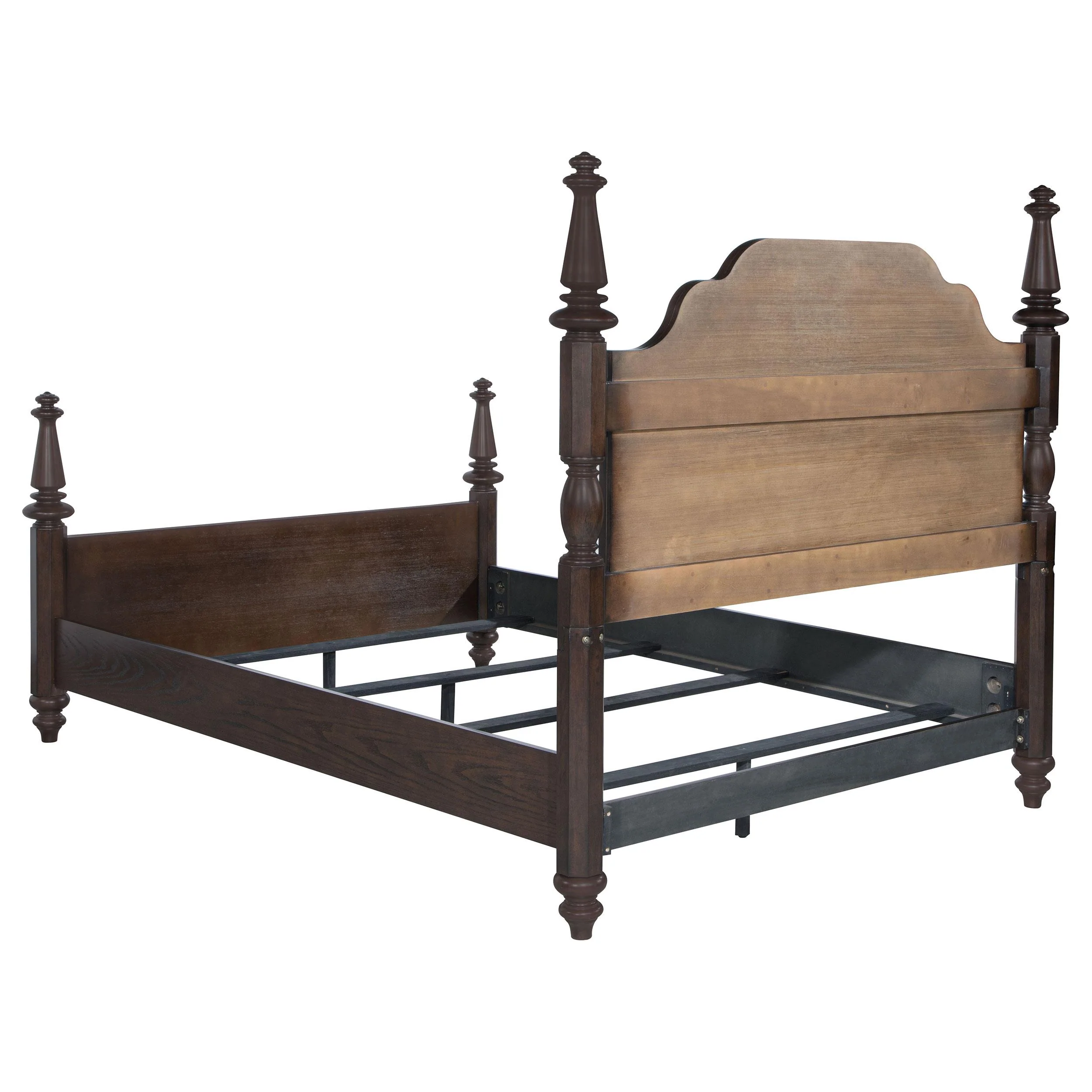 Coaster Furniture Andover 223631Q 63-inch Four Poster Queen Bed - Dark Oak - Image 3