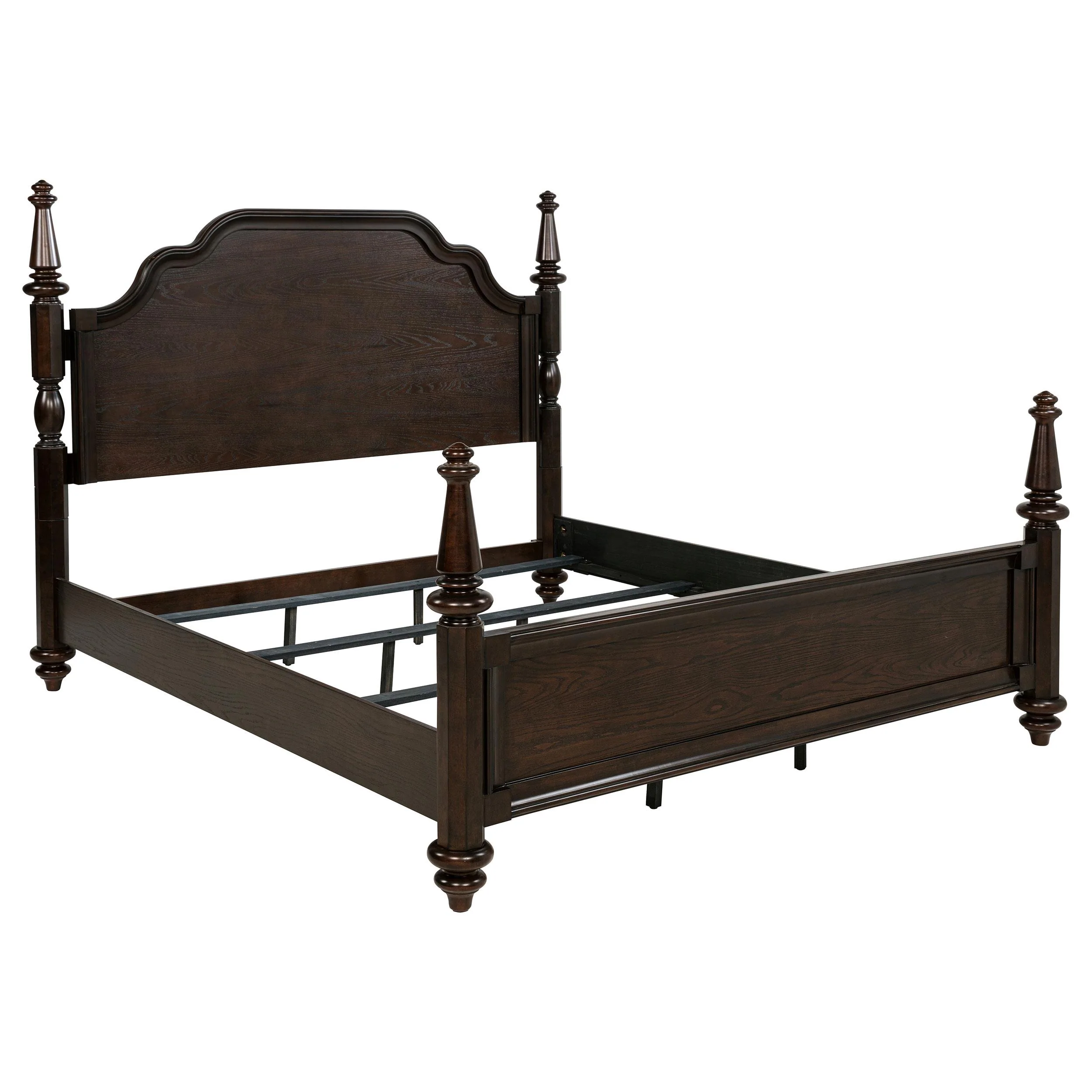 Coaster Furniture Andover 223631KE 63-inch Four Poster Eastern King Bed - Dark Oak - Image 1