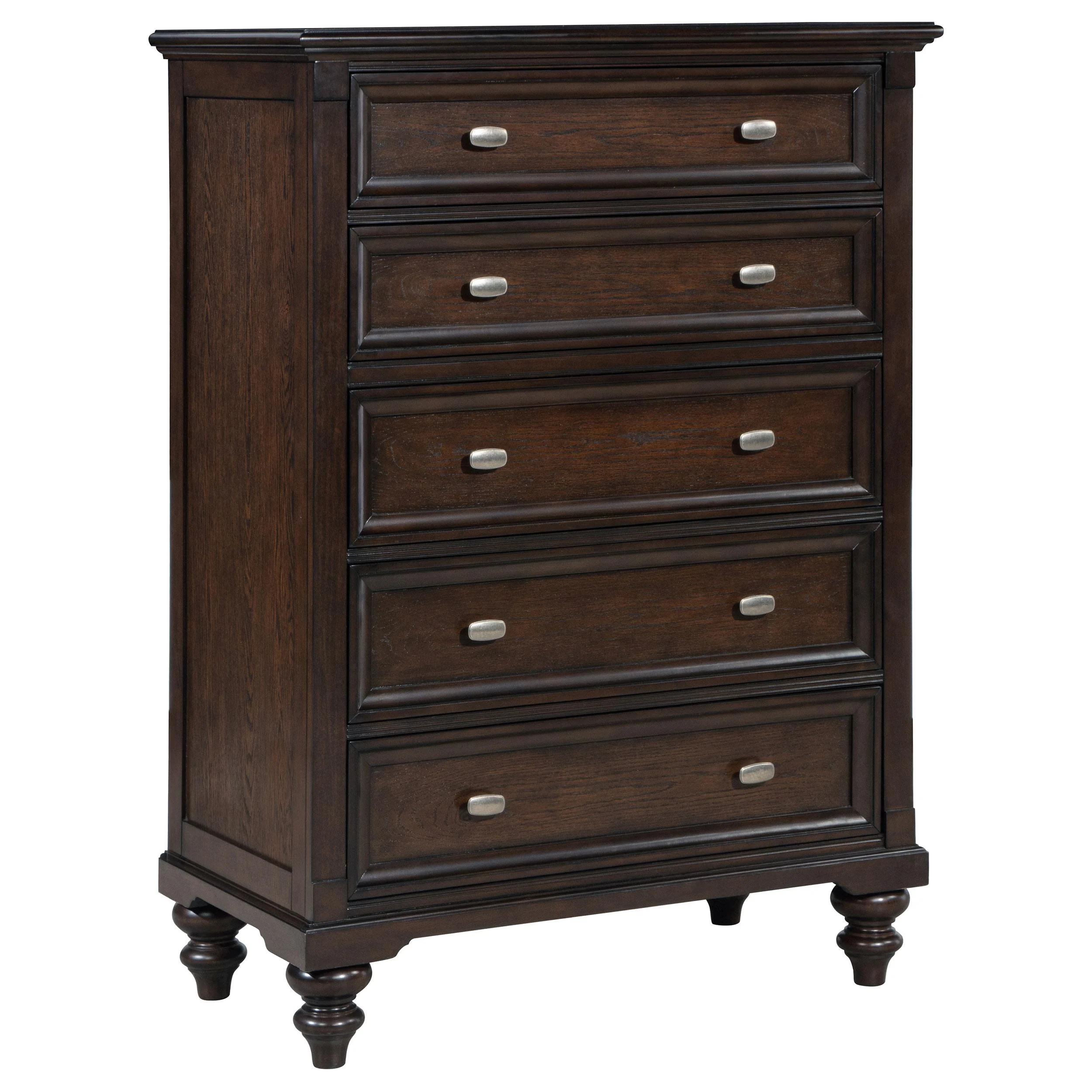 Coaster Furniture Andover 223635 5-Drawer Chest of Drawers – Dark Oak