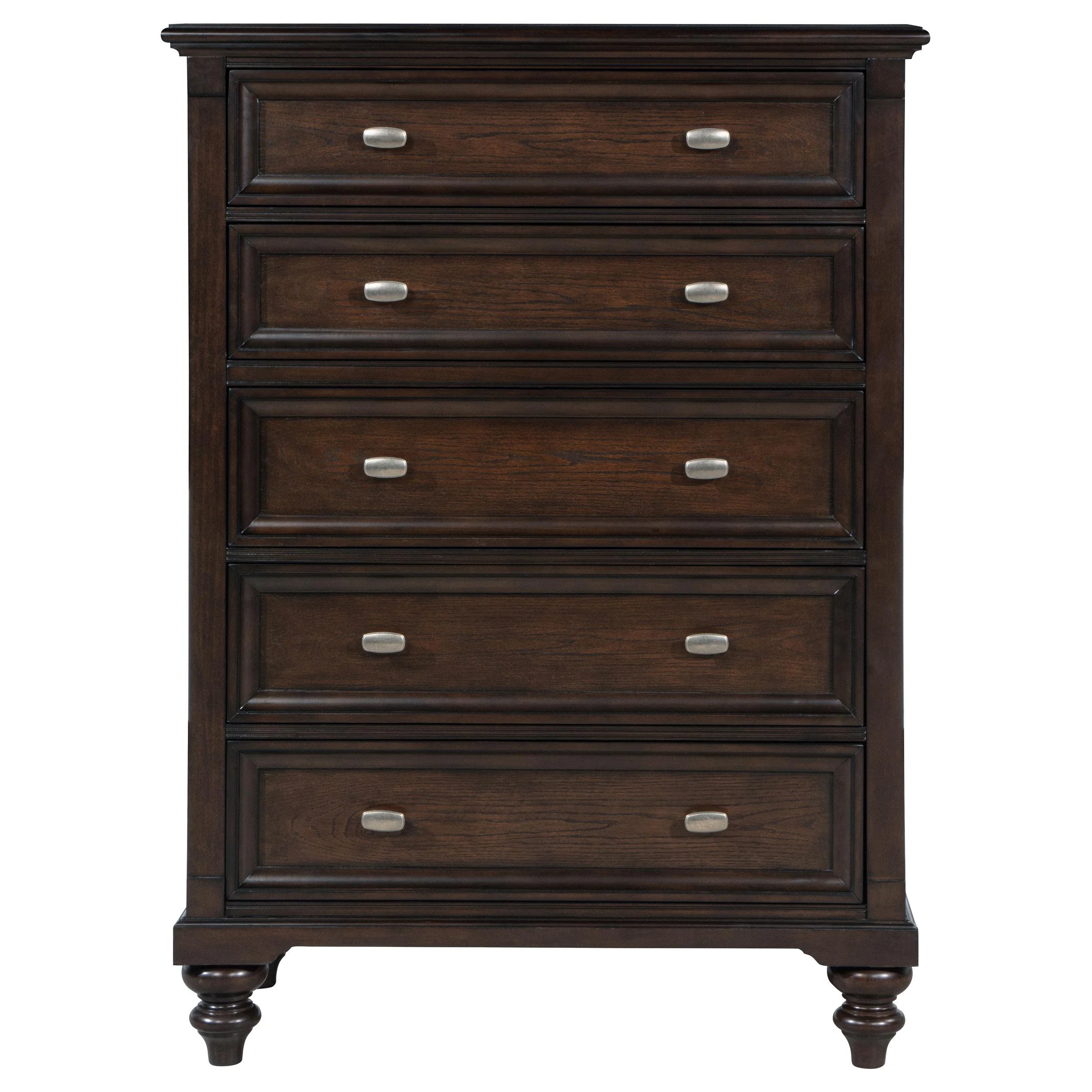 Coaster Furniture Andover 223635 5-Drawer Chest of Drawers - Dark Oak - Image 2