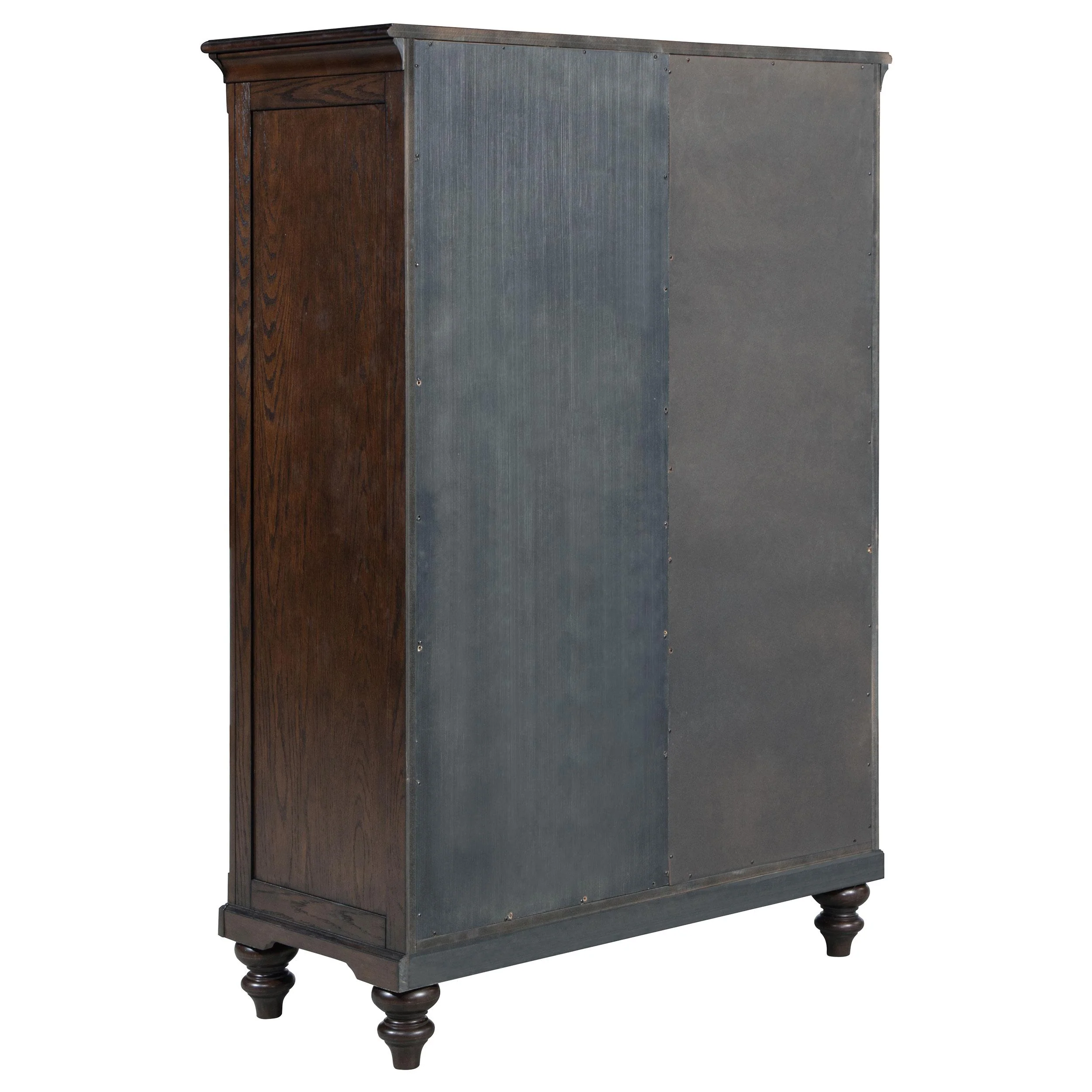 Coaster Furniture Andover 223637 6-Drawer Tempered Glass Door Chest - Dark Oak - Image 3