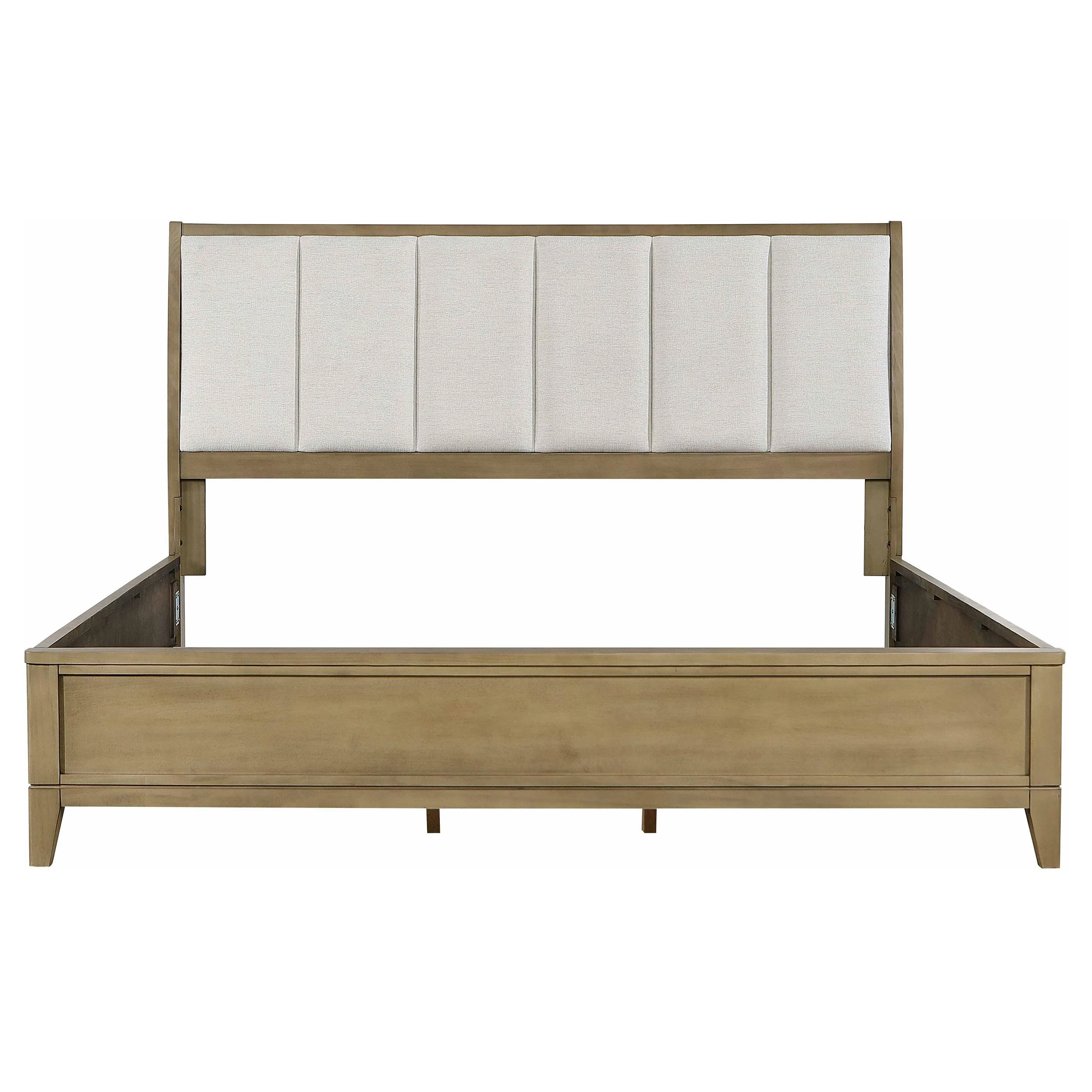Coaster Furniture Granada 224921KE Upholstered Eastern King Panel Bed - Natural Pine - Image 3