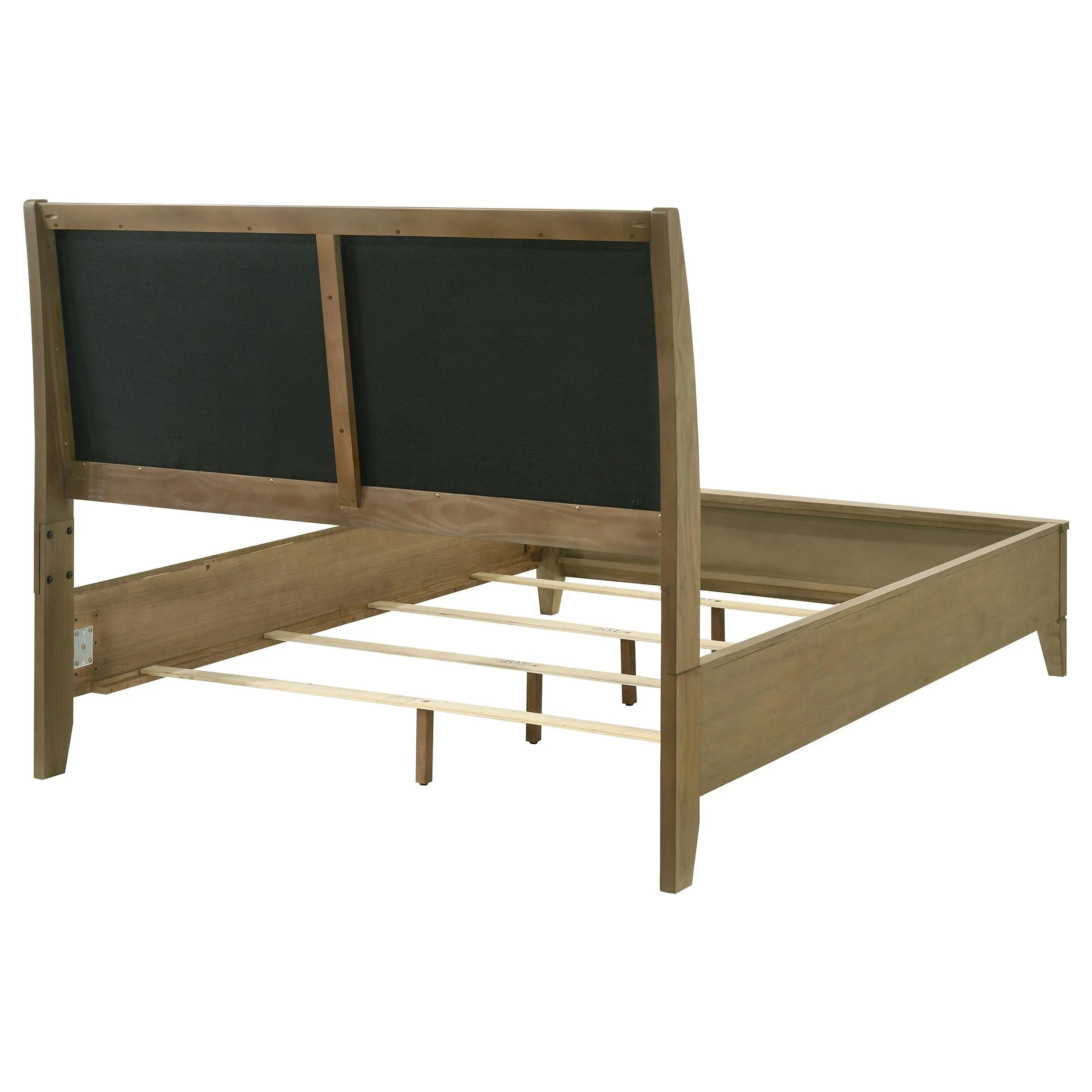 Coaster Furniture Granada 224921KW Upholstered California King Panel Bed - Natural Pine - Image 3