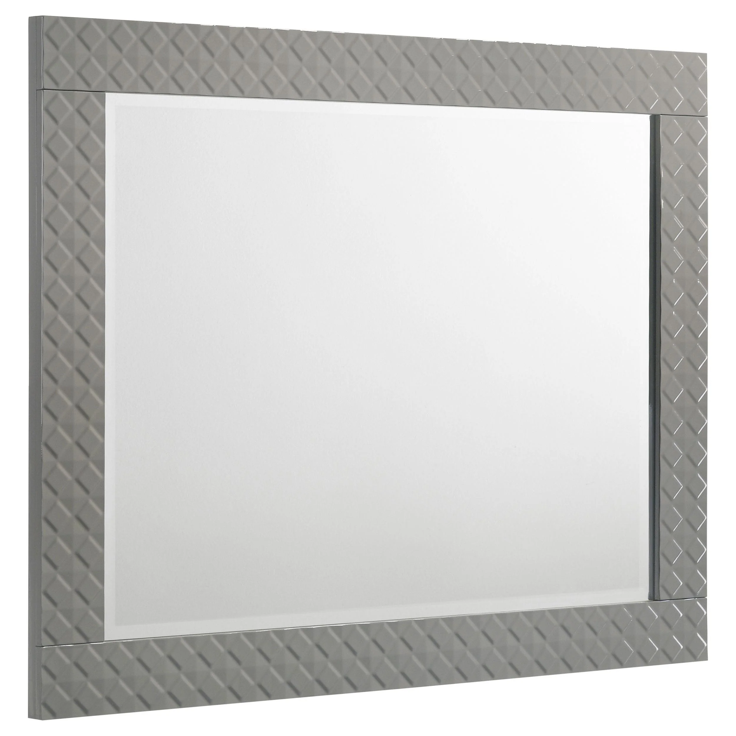 Coaster Furniture Ives 224974 Dresser Mirror – Grey High Gloss