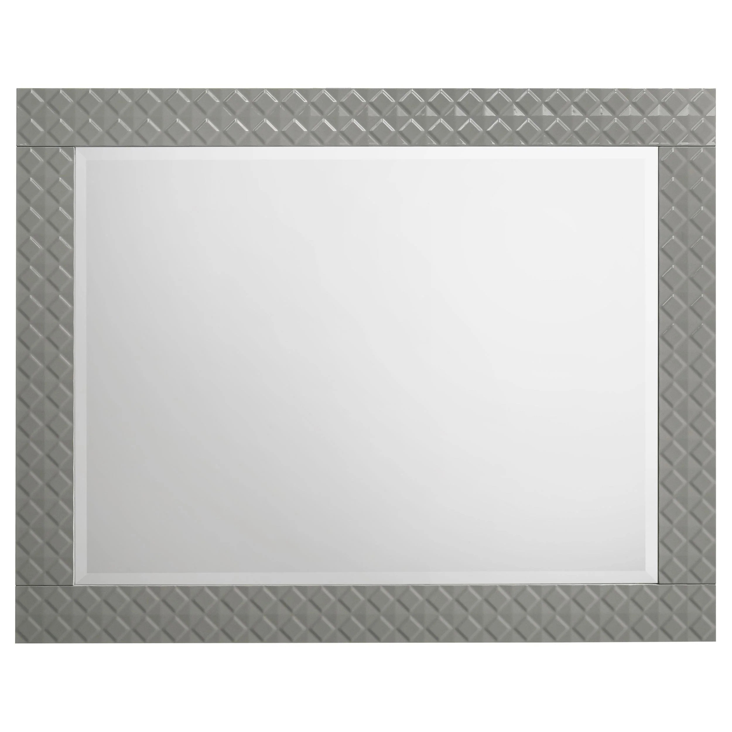 Coaster Furniture Ives 224974 Dresser Mirror - Grey High Gloss - Image 2