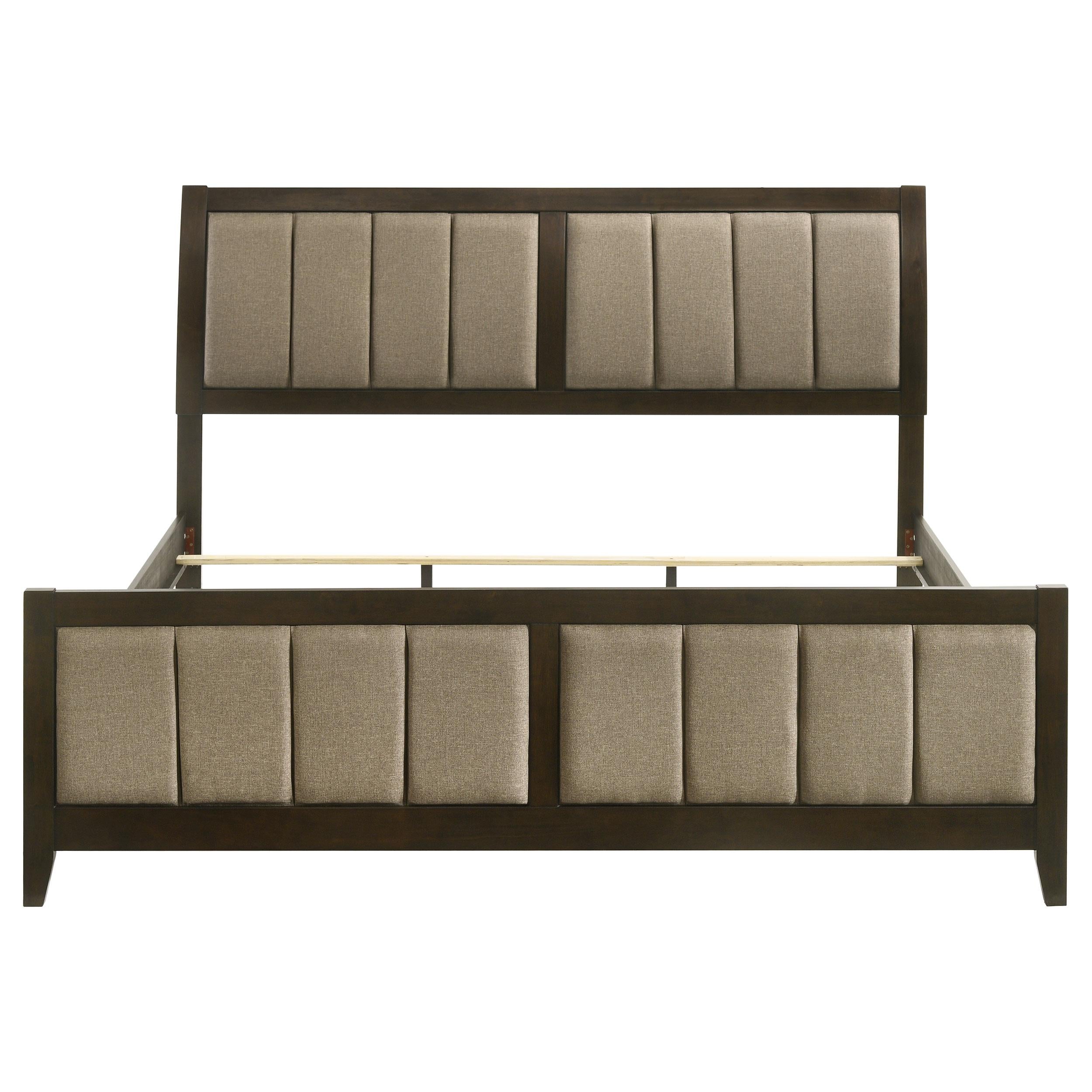 Coaster Furniture Wilkes 224421KW 51-inch Upholstered California King Bed - Dark Cocoa - Image 3