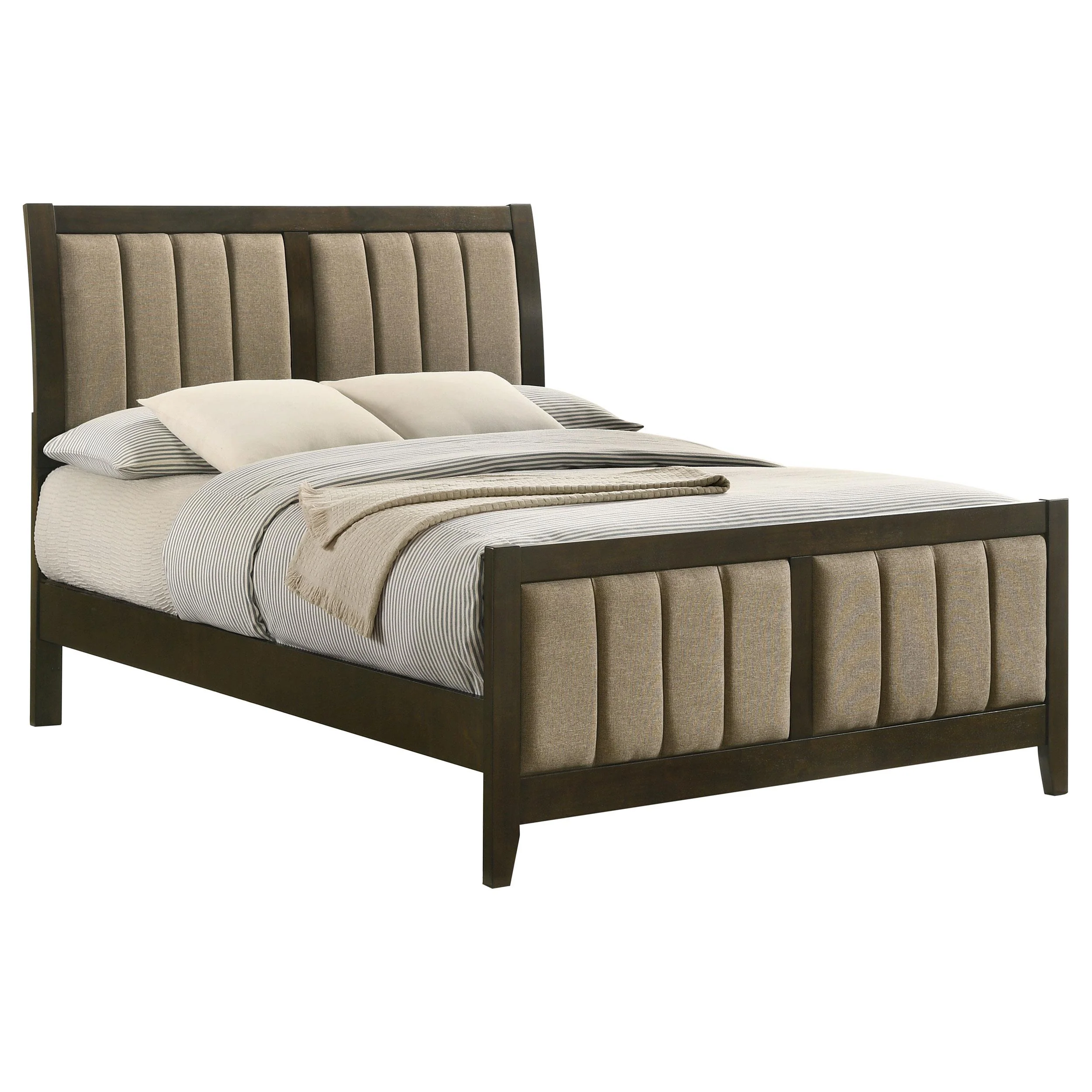 Coaster Furniture Wilkes 224421F 51-inch Upholstered Full Bed - Dark Cocoa - Image 2