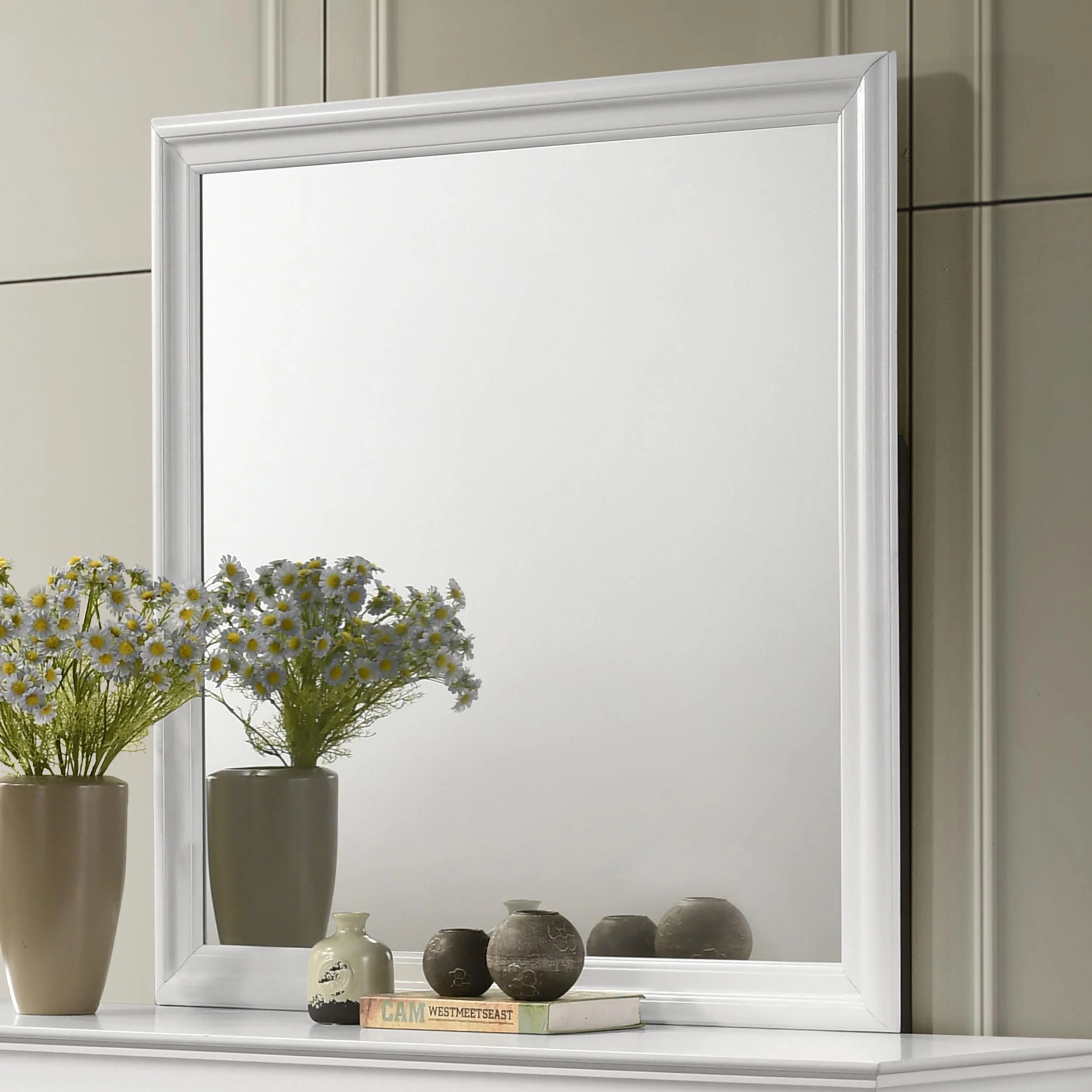 Coaster Furniture Louis Philippe 202444 Dresser Mirror - White - Image 3