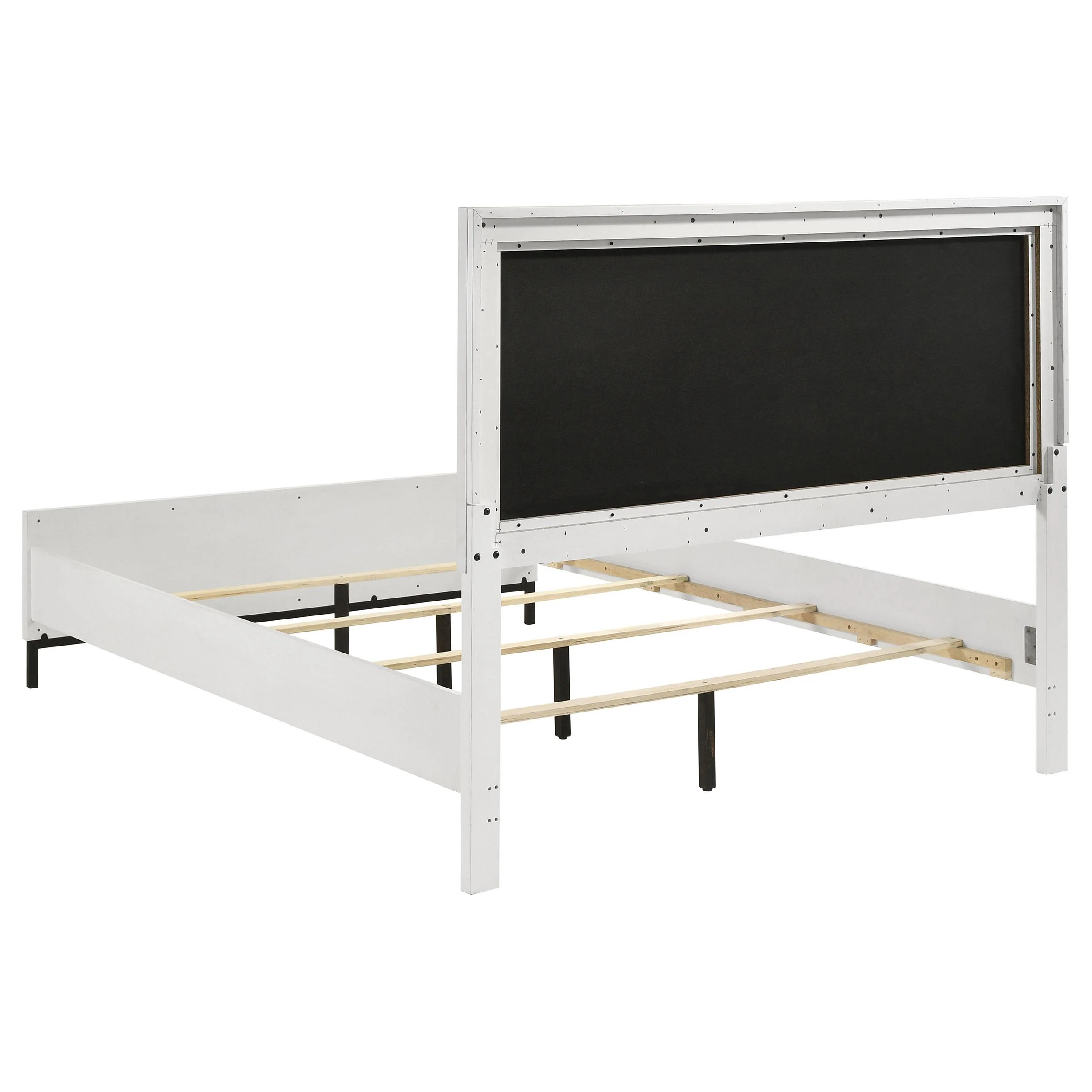 Coaster Furniture Sonora 224861Q Queen Upholstered Panel Bed - White - Image 3