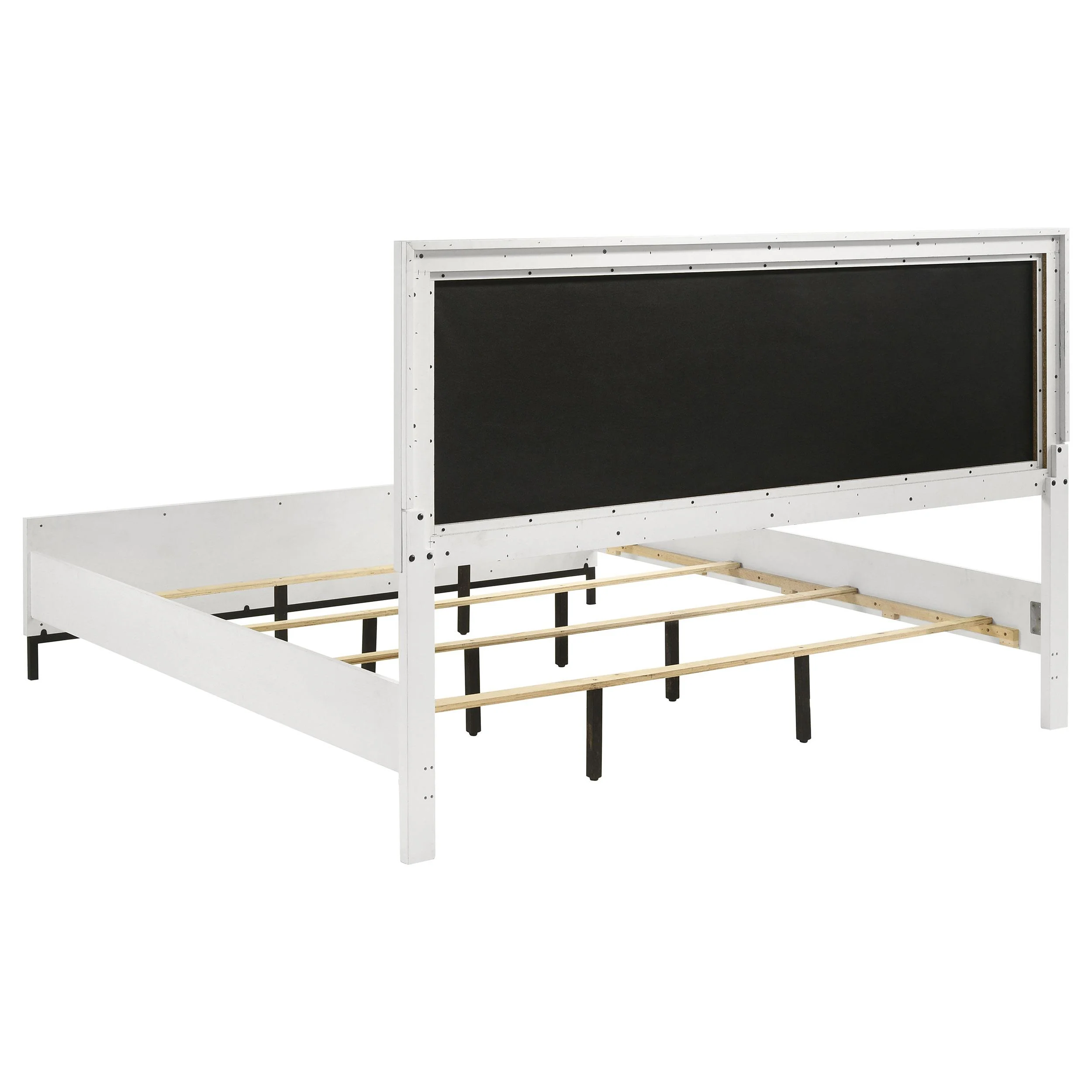 Coaster Furniture Sonora 224861KE Eastern King Upholstered Panel Bed - White - Image 3