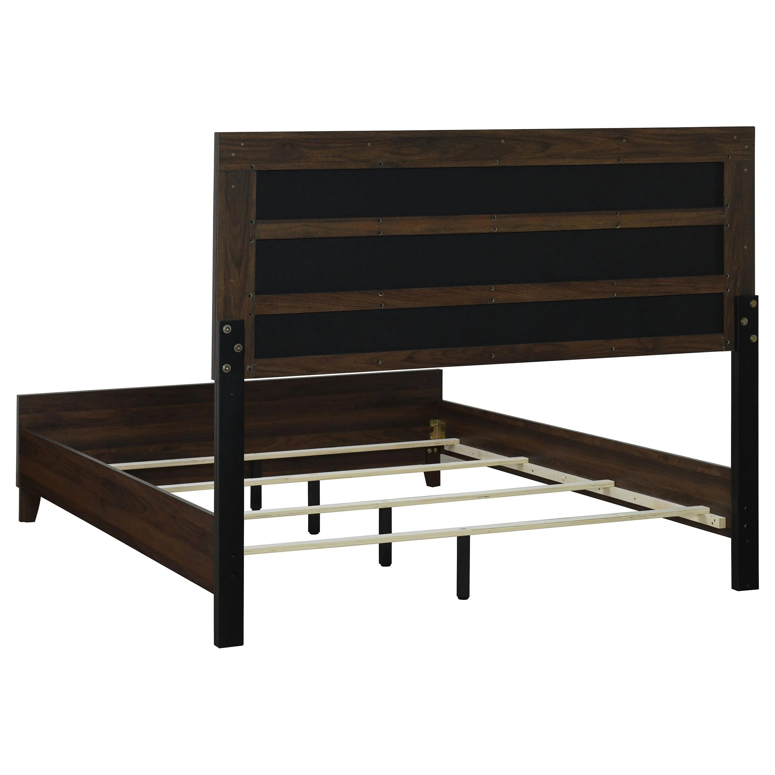 Coaster Furniture Welsley 223441KW 50-inch Upholstered California King Bed - Walnut - Image 3