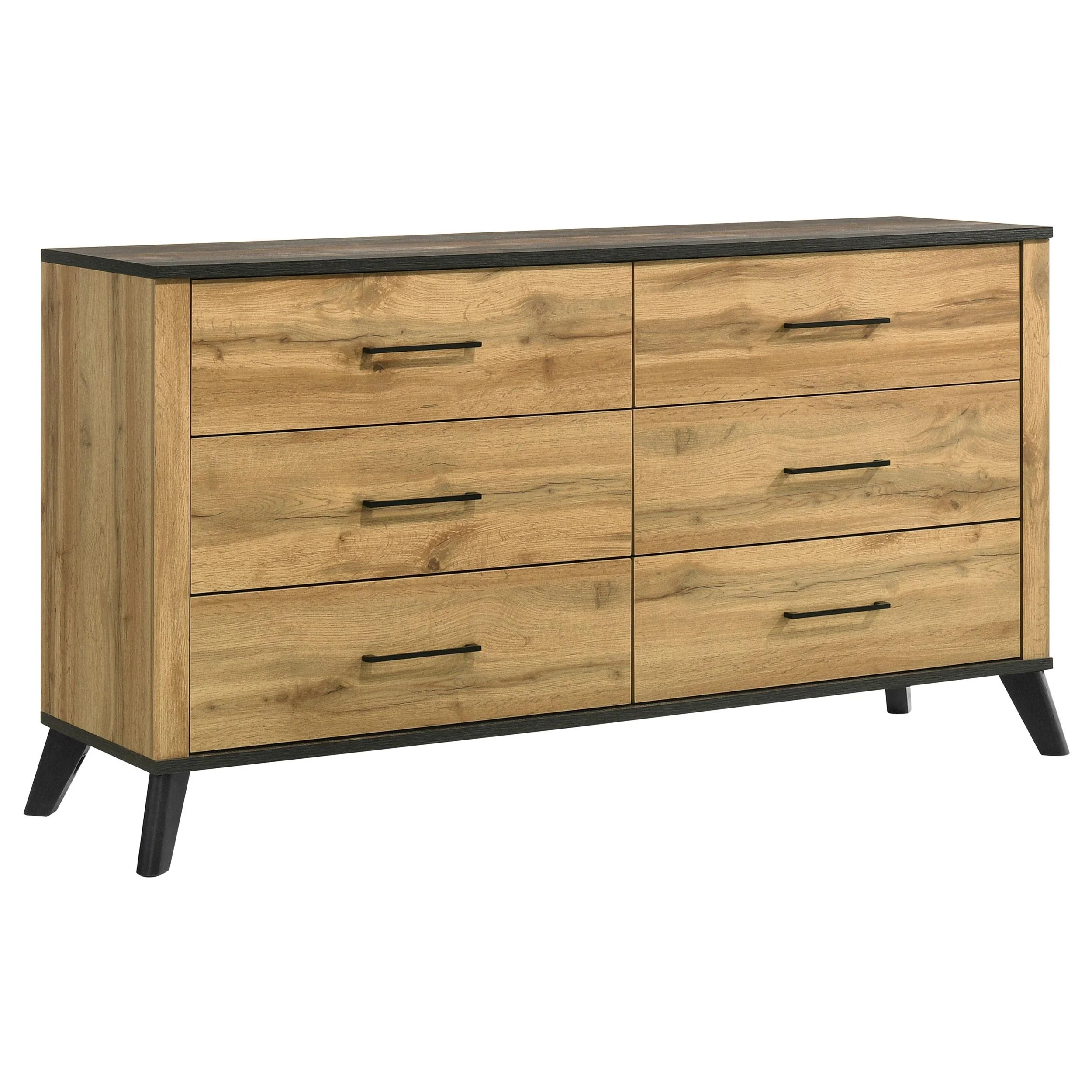 Coaster Furniture Kaywood 225003 6-Drawer Dresser Cabinet - Natural Pine - Image 1