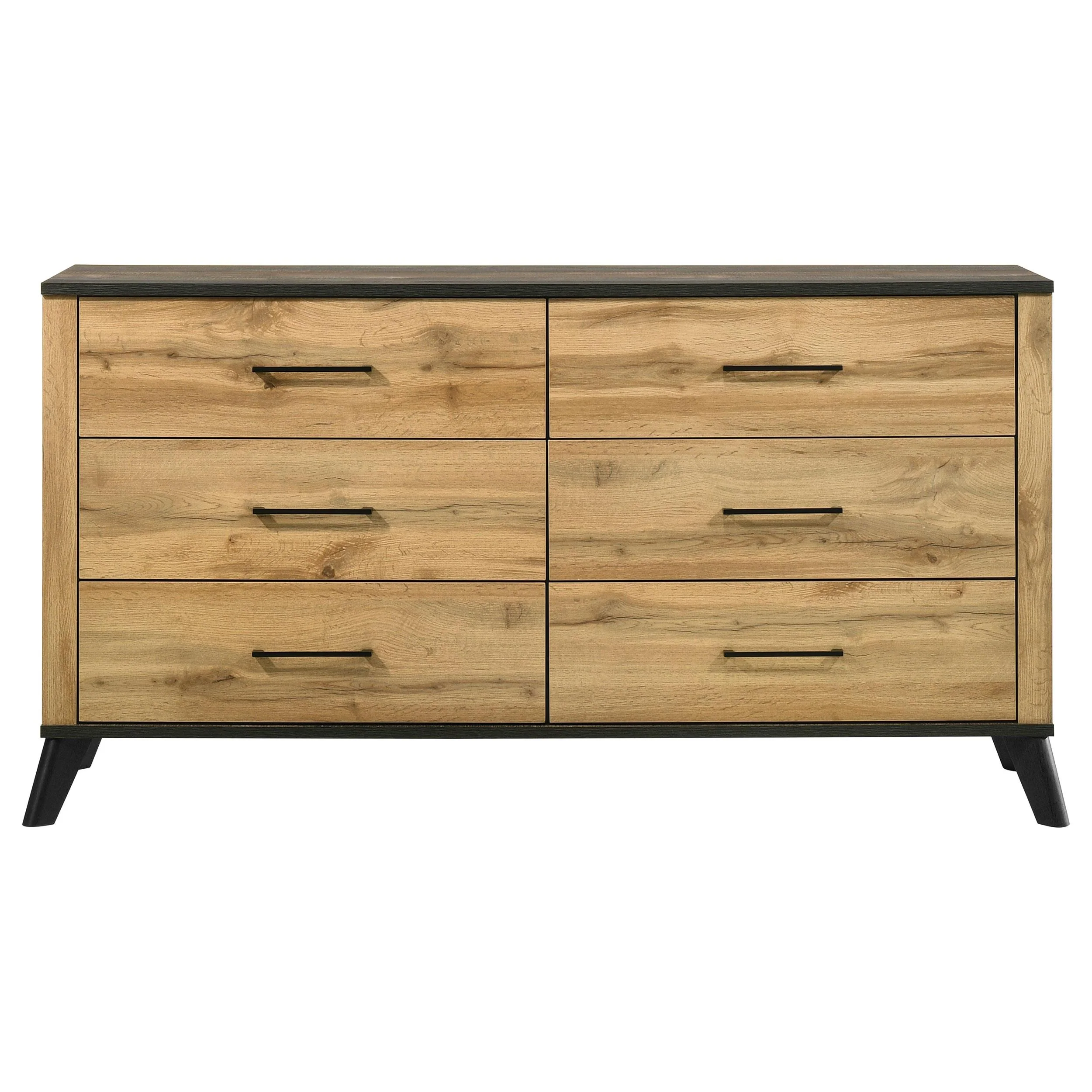 Coaster Furniture Kaywood 225003 6-Drawer Dresser Cabinet - Natural Pine - Image 2