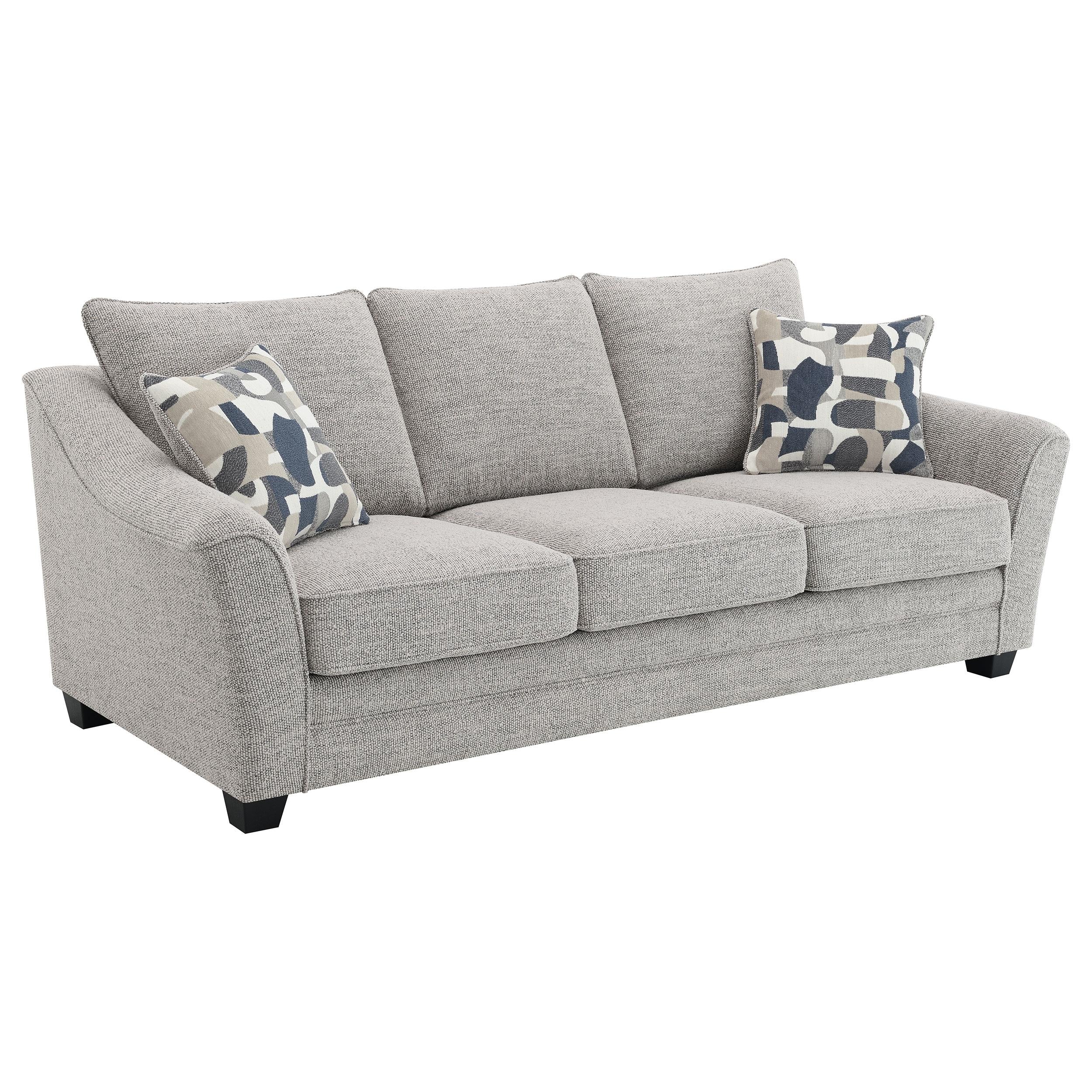 Coaster Furniture Tomkins 509671 Boucle Upholstered Sofa - Light Grey - Image 1