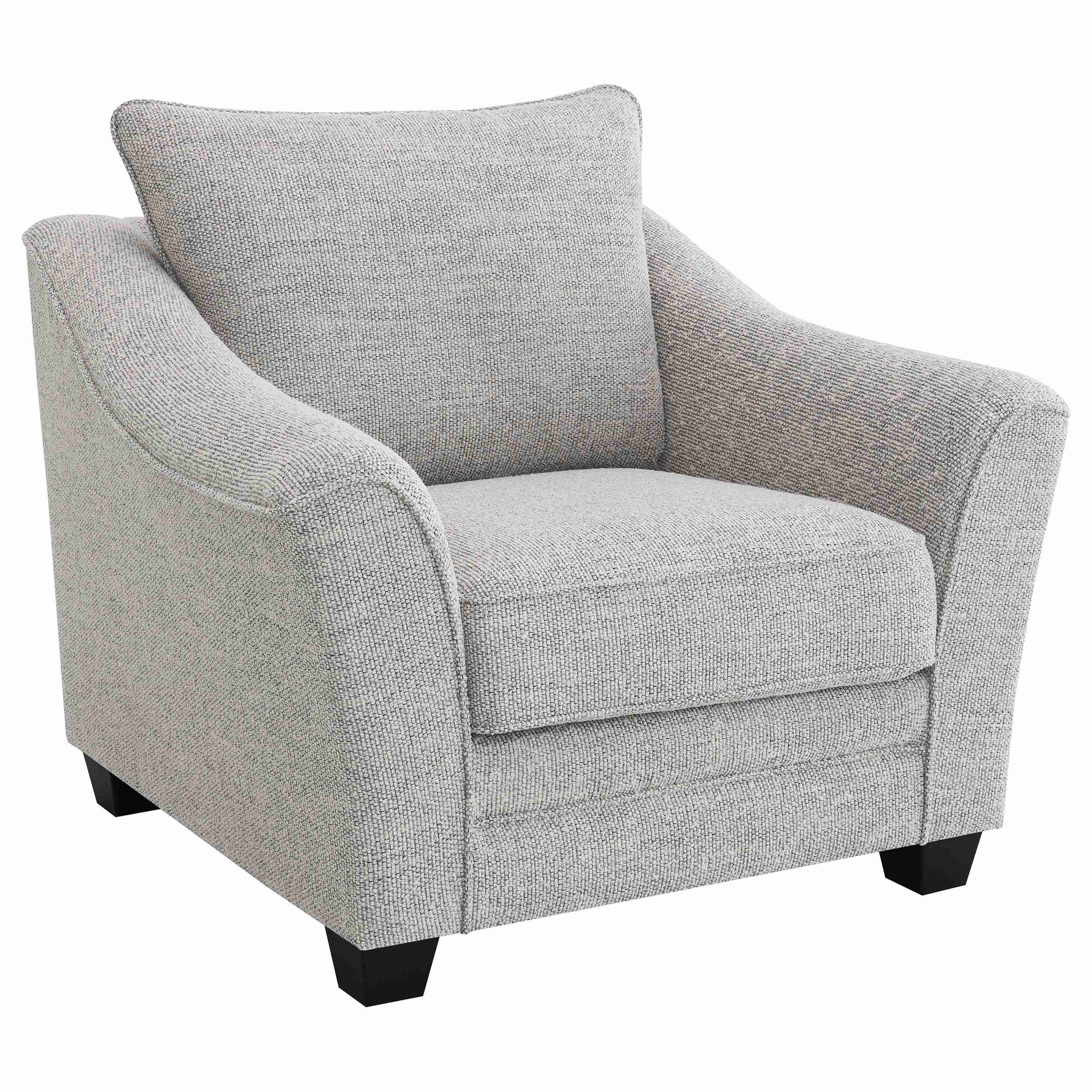 Coaster Furniture Tomkins 509673 Boucle Upholstered Chair - Light Grey - Image 1