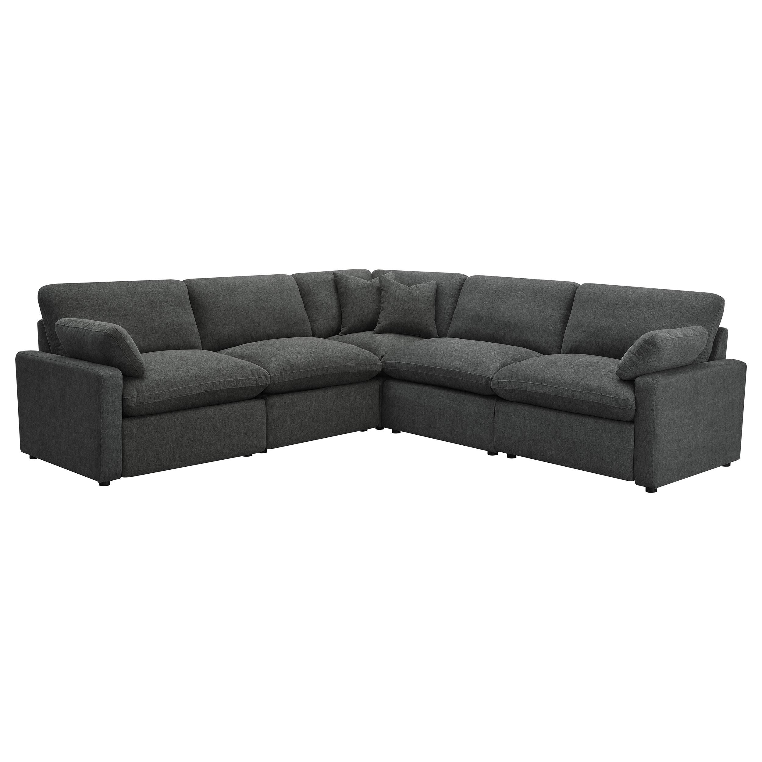 Coaster Furniture Collins 609530P 5 pc Modular Power Reclining Sectional - Dark Grey - Image 1