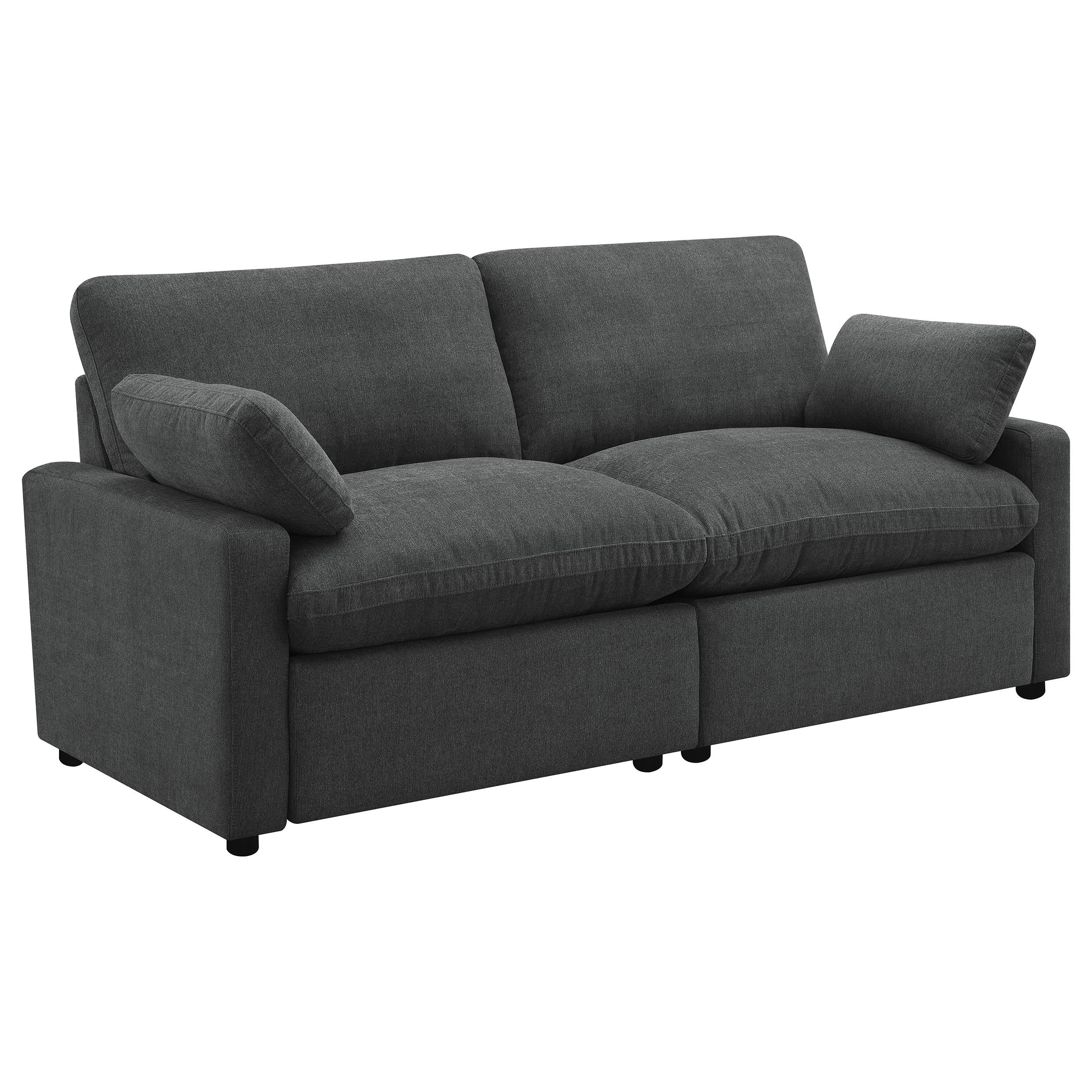 Coaster Furniture Collins 609532P Modular Power Loveseat - Dark Grey - Image 1