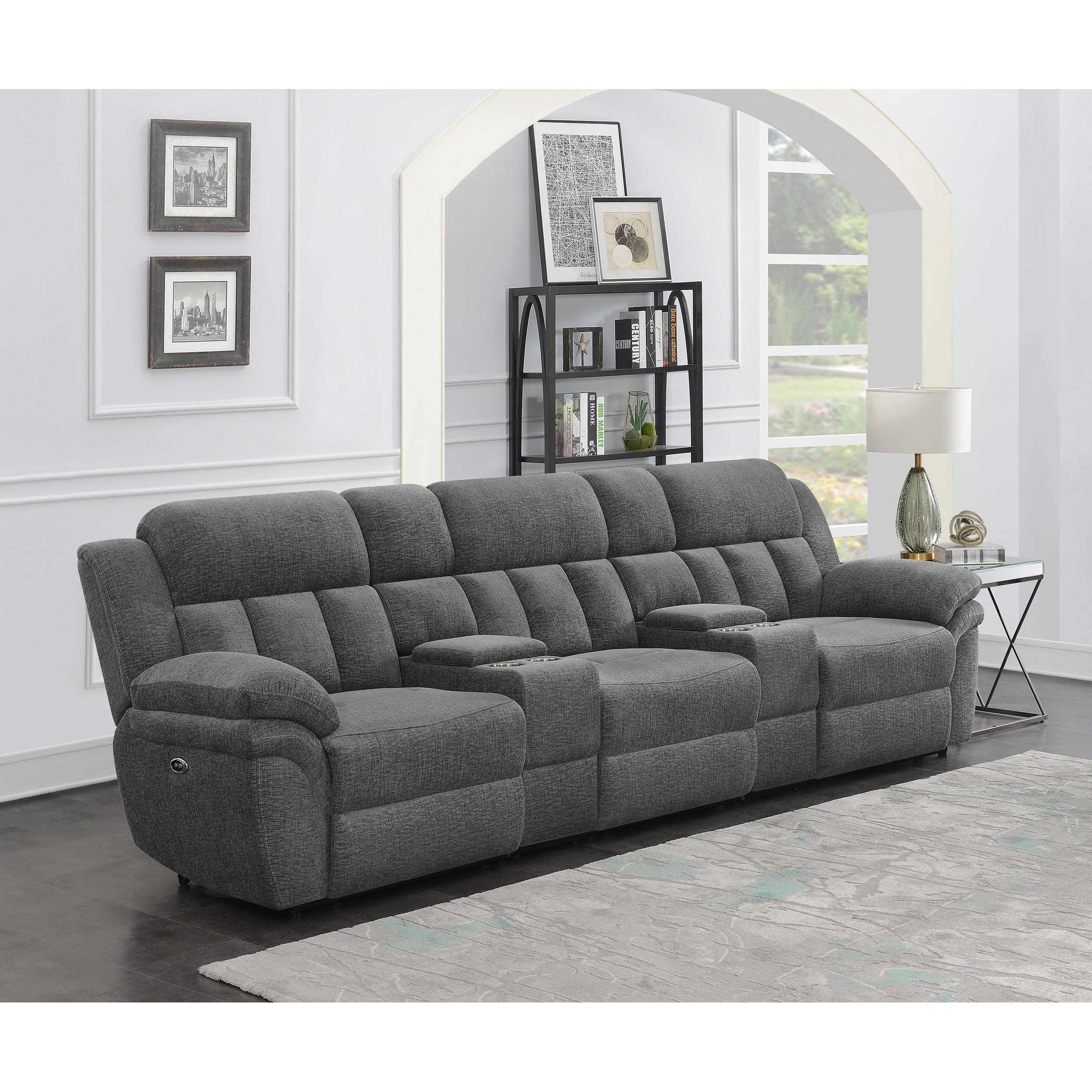 Coaster Furniture Bahrain 609541PT 5-piece Power Home Theater Seating – Charcoal