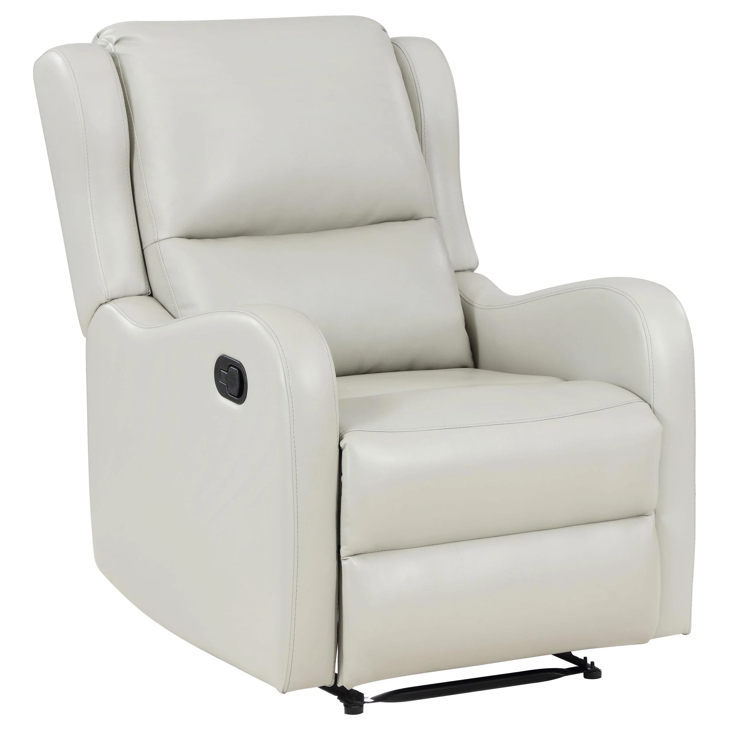 Coaster Furniture Kelsey 609373 Upholstered English Arm Recliner Chair – Ivory