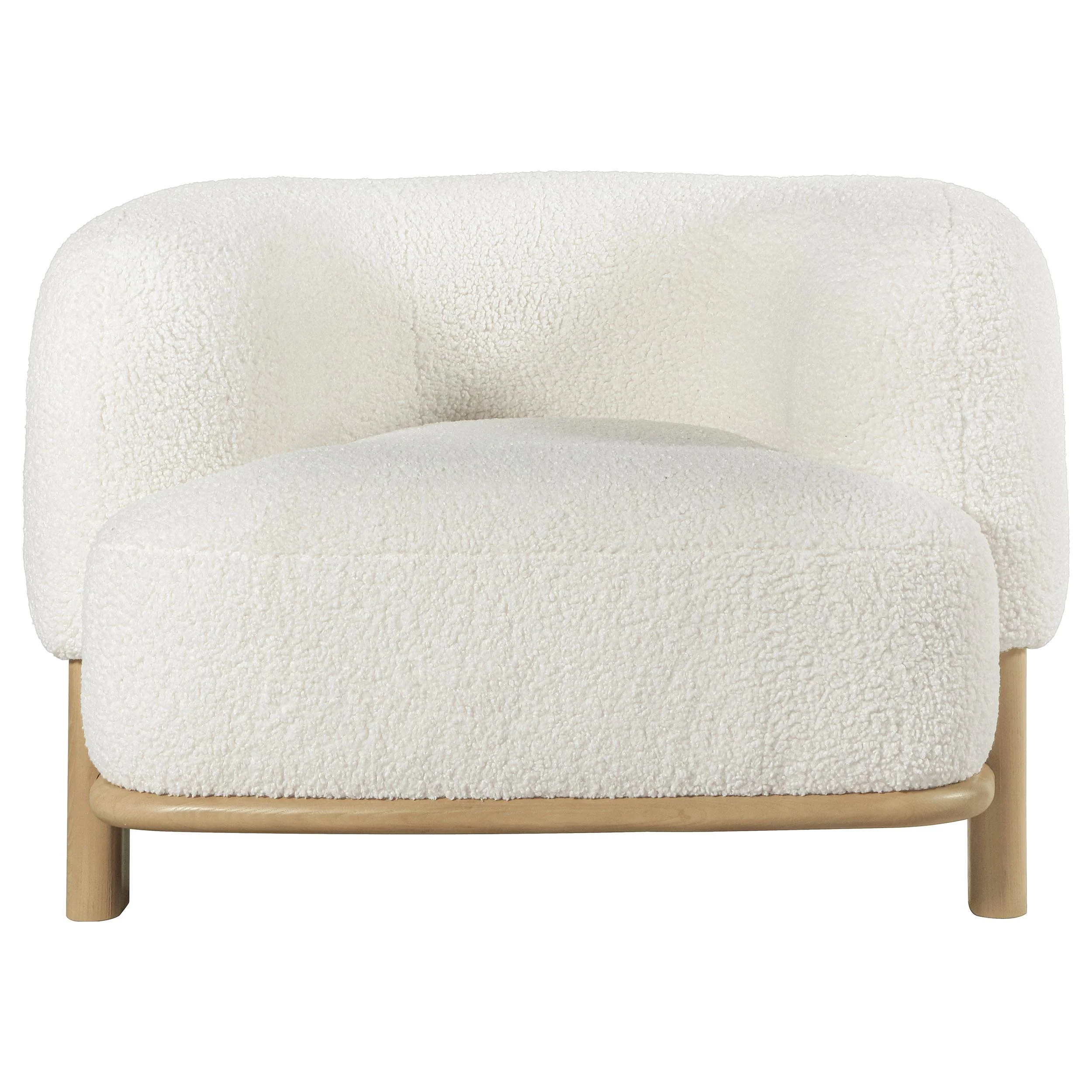Coaster Furniture Lawler 903169 Upholstered Barrel Back Accent Chair - Ivory - Image 2