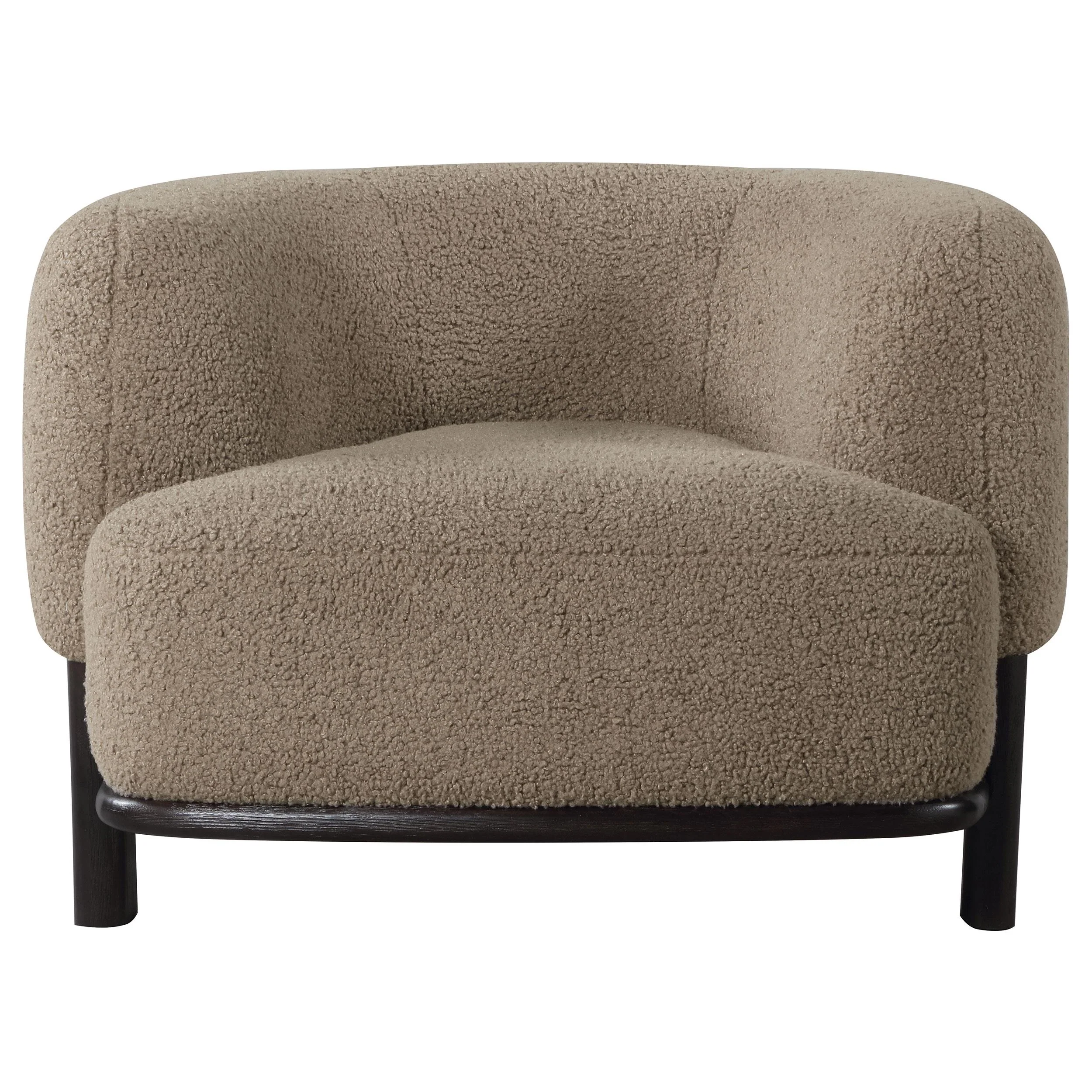 Coaster Furniture Lawler 903170 Upholstered Barrel Back Accent Chair - Mushroom - Image 2