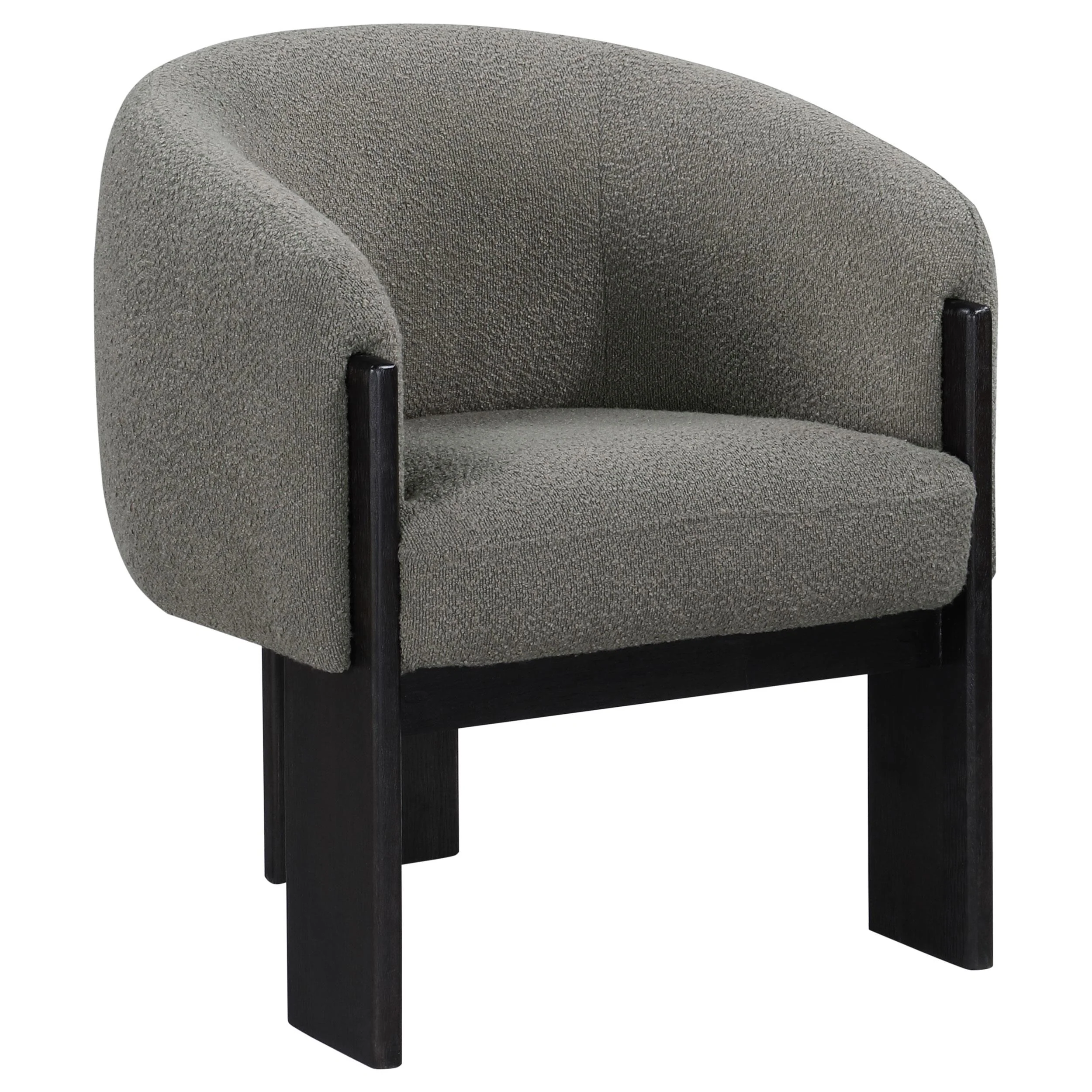Coaster Furniture Valdez 903166 Boucle Upholstered Barrel Back Accent Chair – Brown