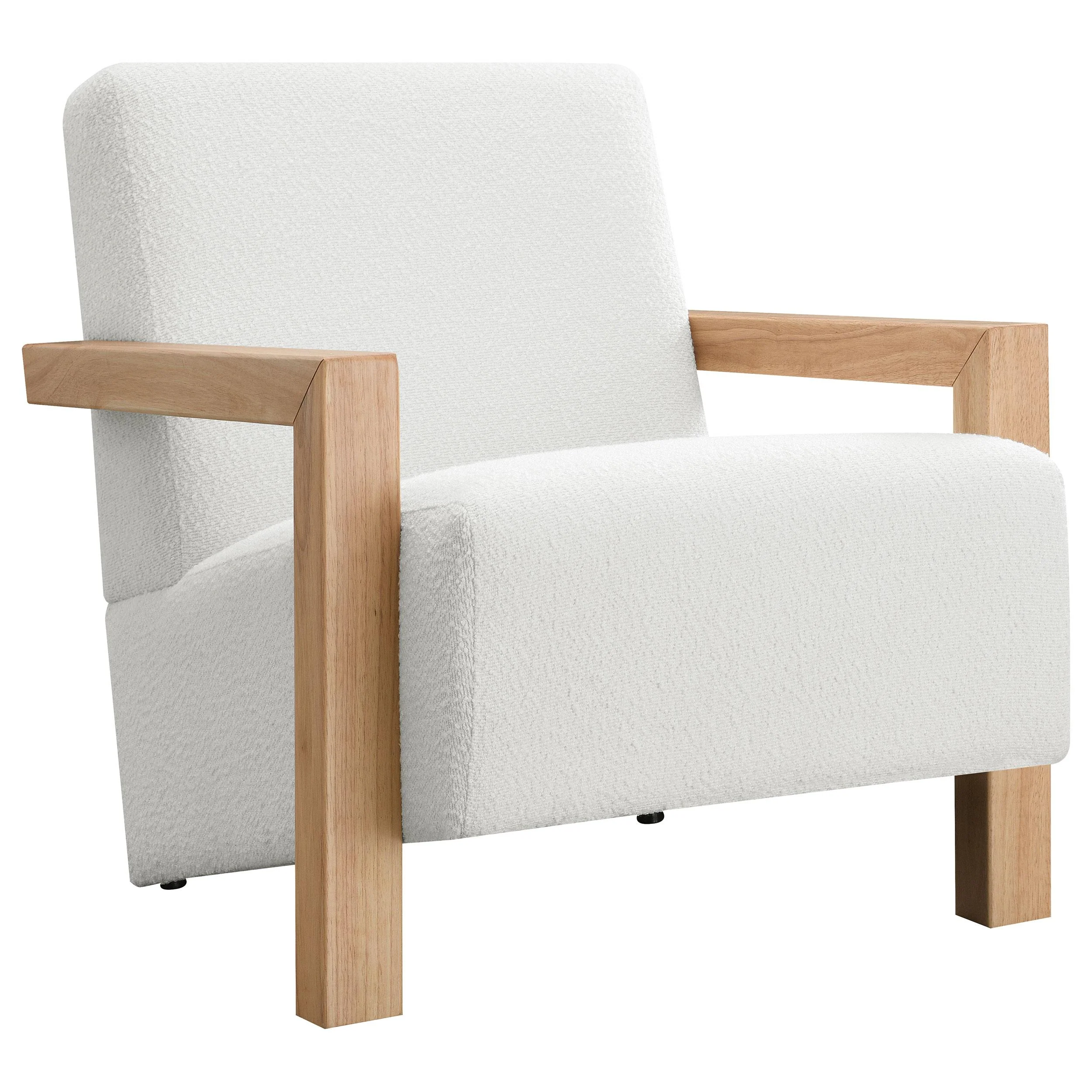 Coaster Furniture Fitzroy 903094 Boucle Upholstered Accent Arm Chair – Ivory