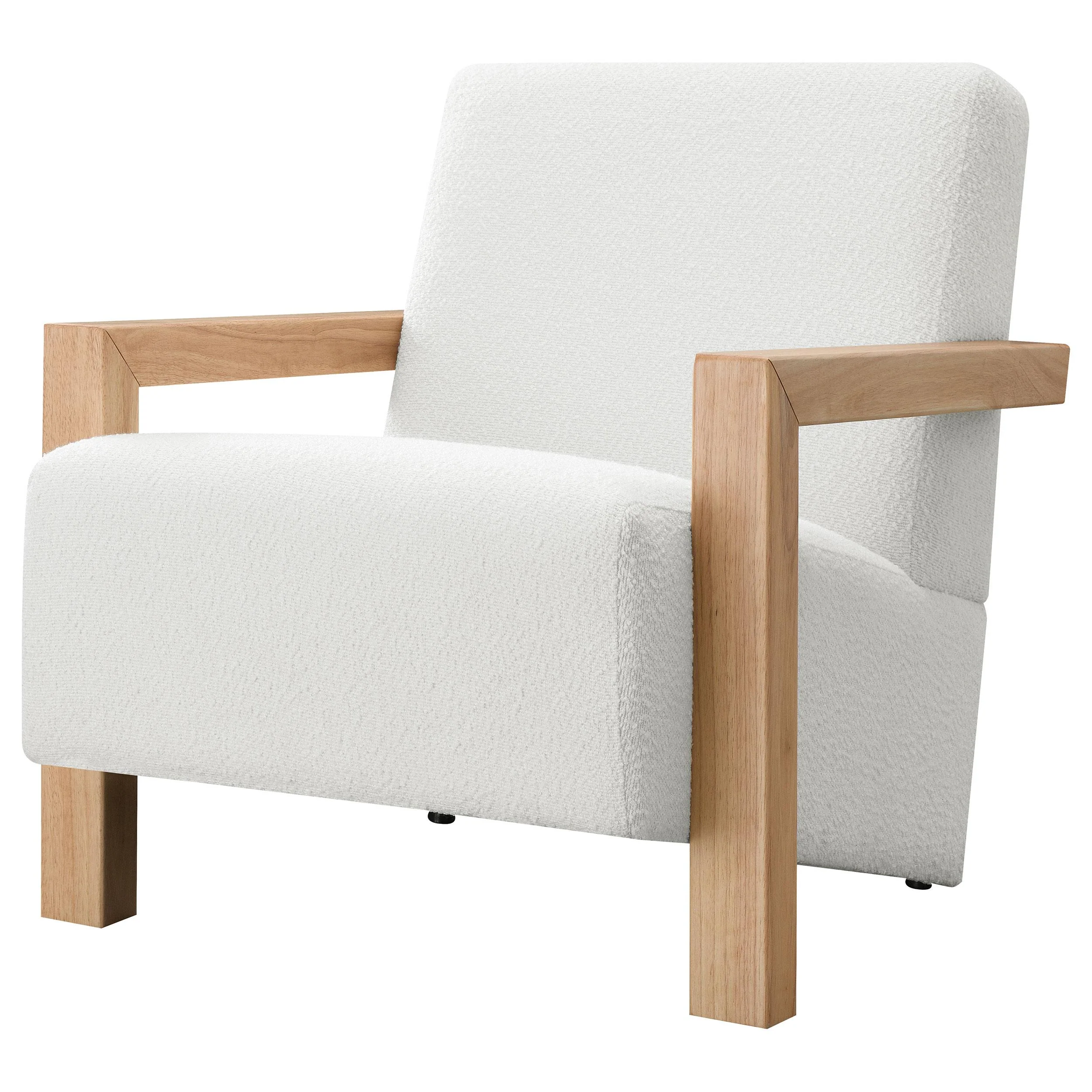 Coaster Furniture Fitzroy 903094 Boucle Upholstered Accent Arm Chair - Ivory - Image 3