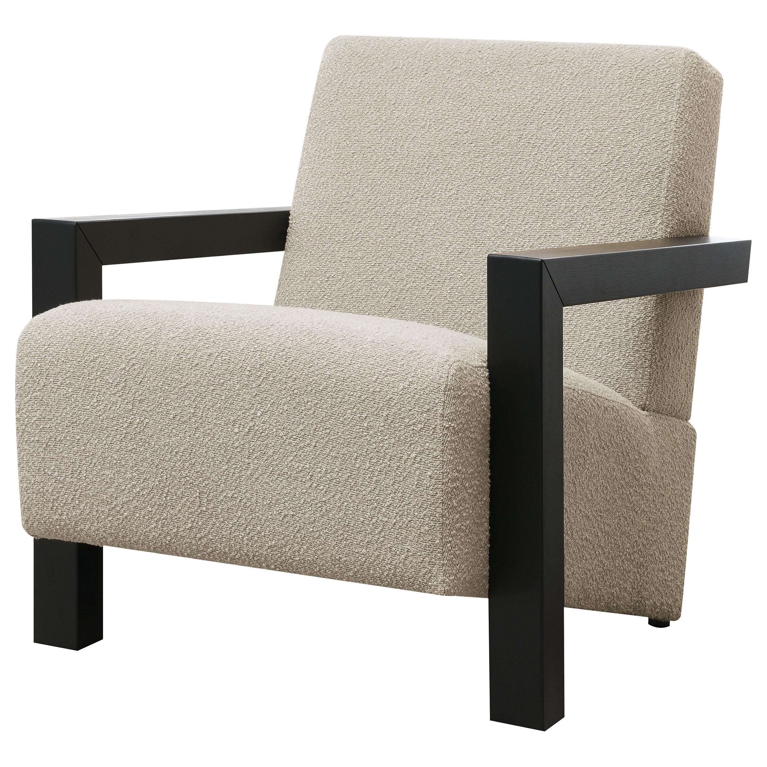 Coaster Furniture Fitzroy 903095 Boucle Upholstered Accent Arm Chair - Latte - Image 3