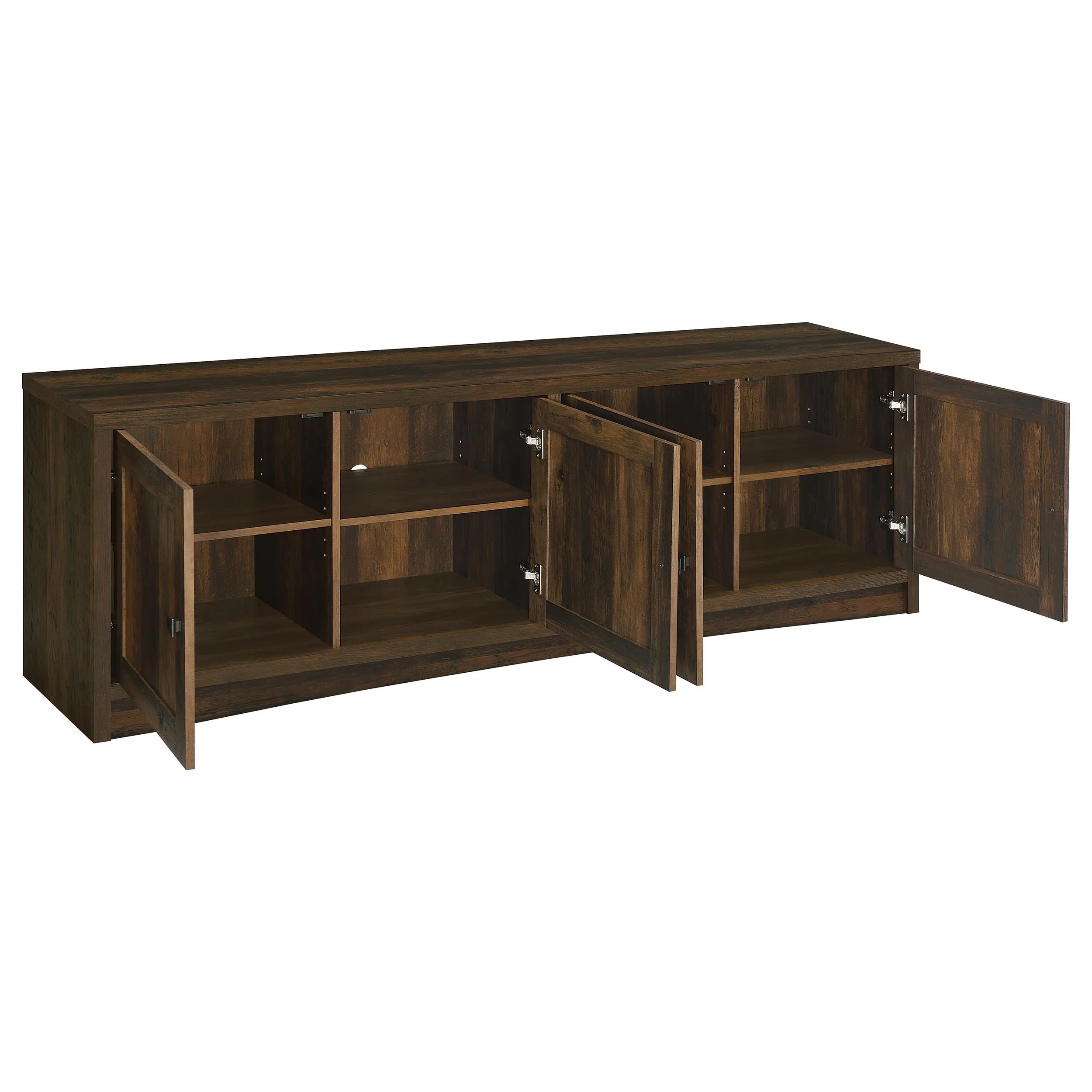 Coaster Furniture Laughlin 724123 4-door Engineered Wood 78-inch TV Stand - Dark Pine - Image 2