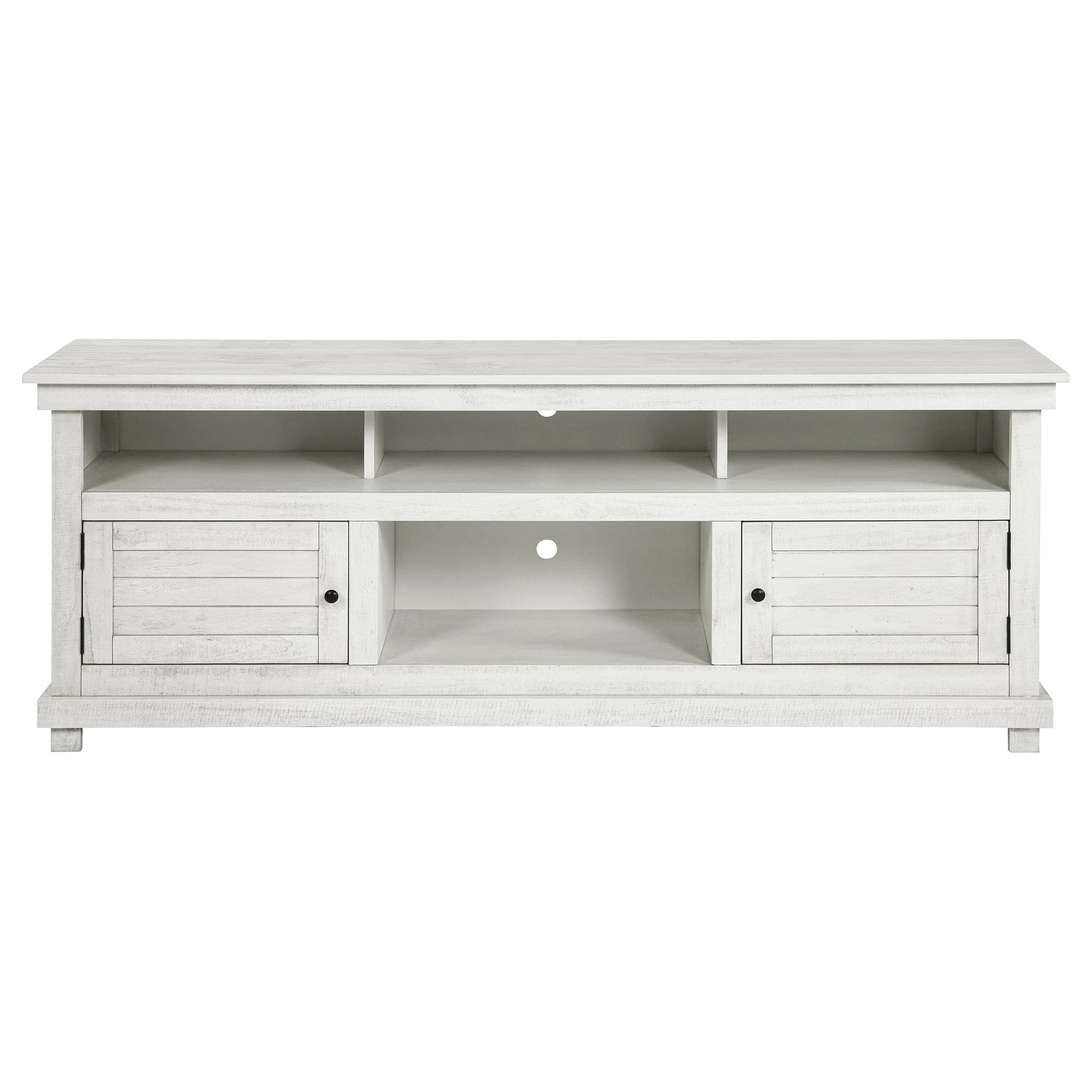 Coaster Furniture Payne 710053 70-inch TV Stand Media Console - Distressed White - Image 2