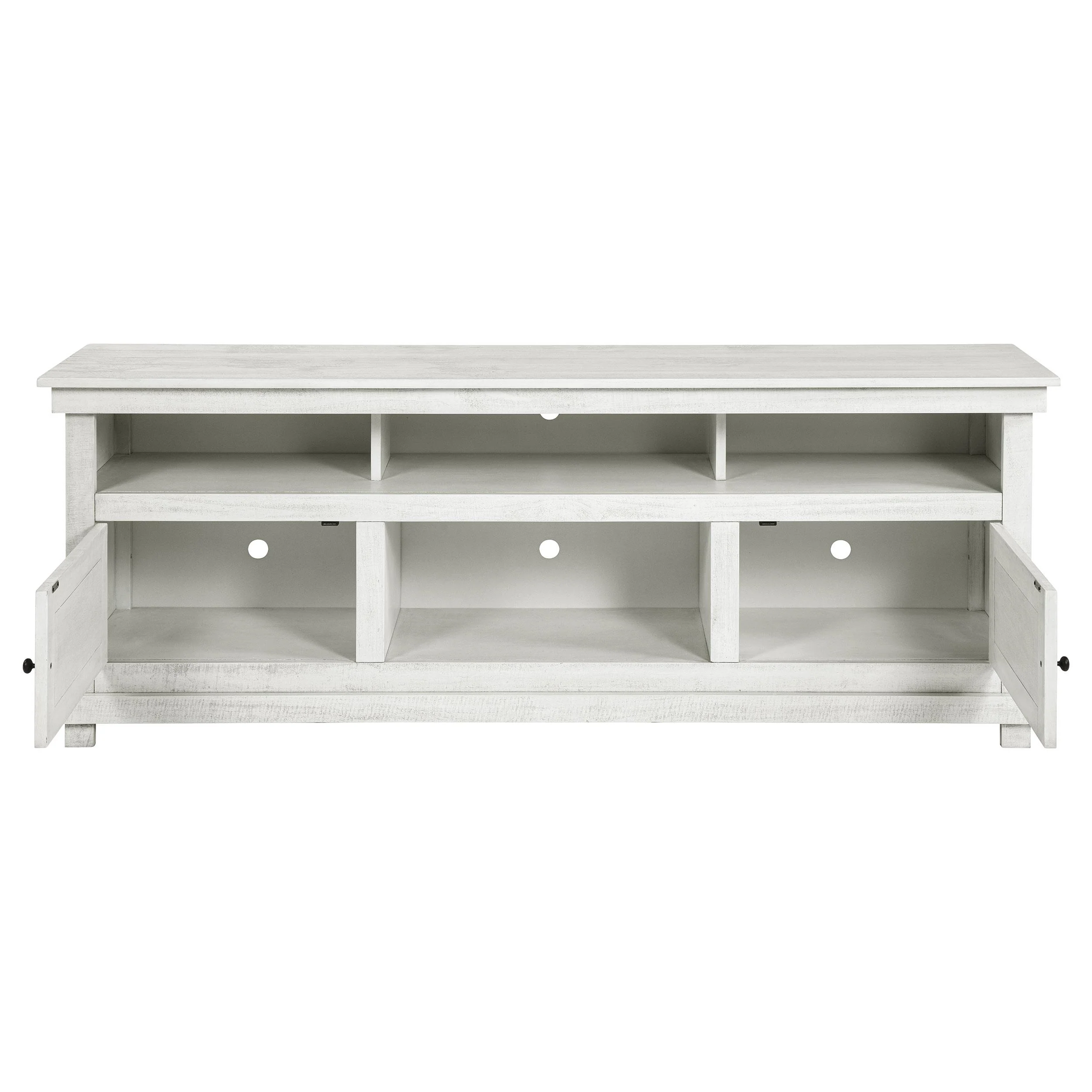 Coaster Furniture Payne 710053 70-inch TV Stand Media Console - Distressed White - Image 3