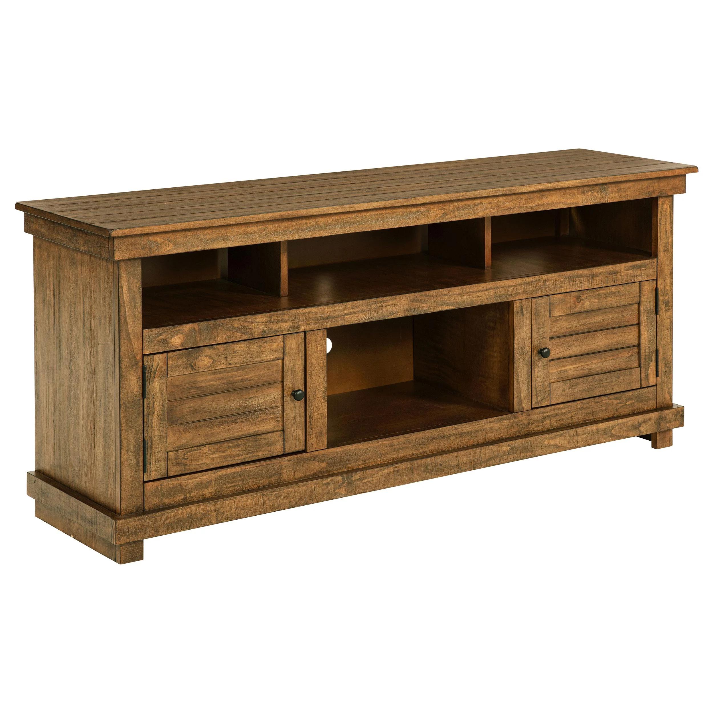 Coaster Furniture Payne 710042 60-inch TV Stand Media Console - Distressed Brown - Image 1