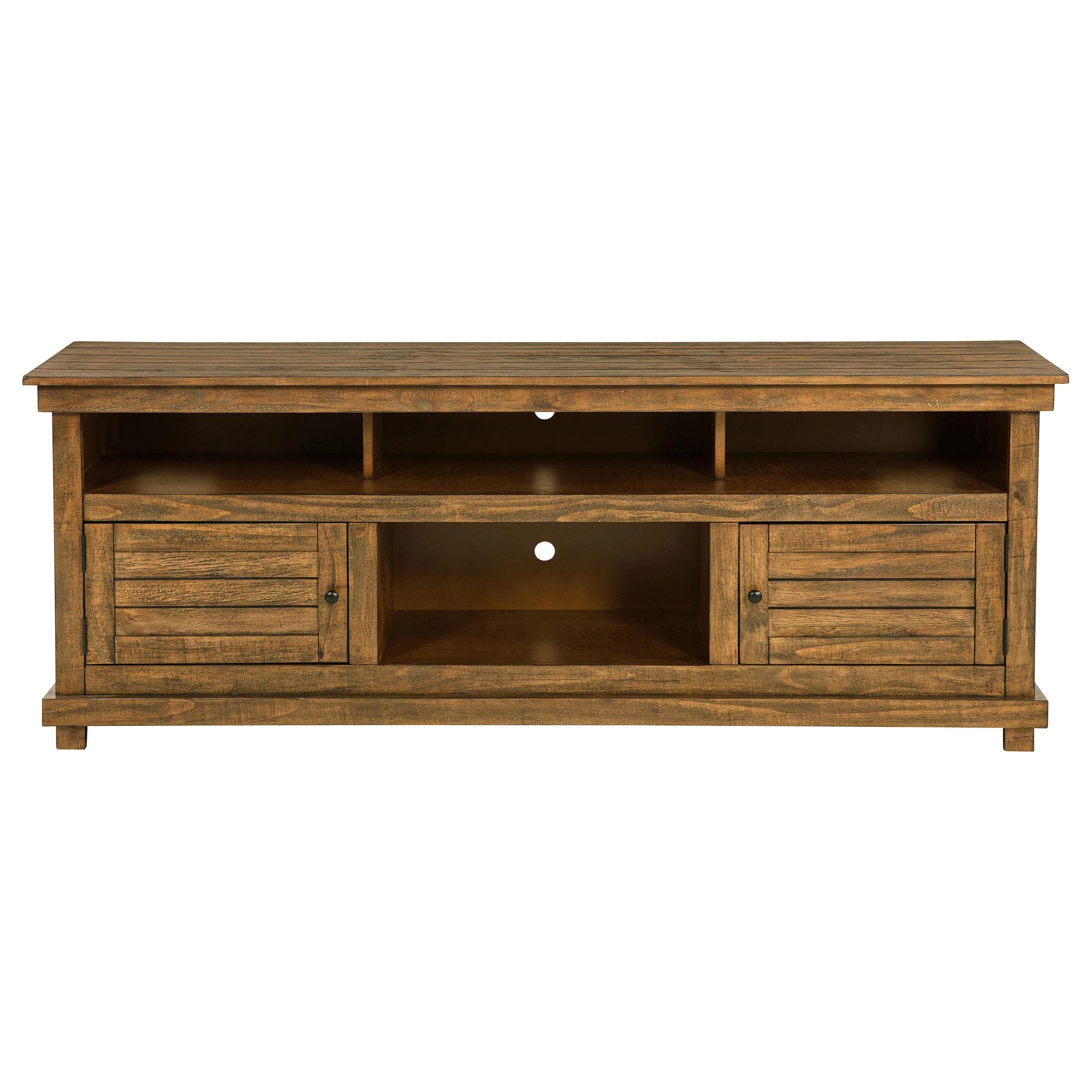 Coaster Furniture Payne 710043 70-inch TV Stand Media Console - Distressed Brown - Image 2