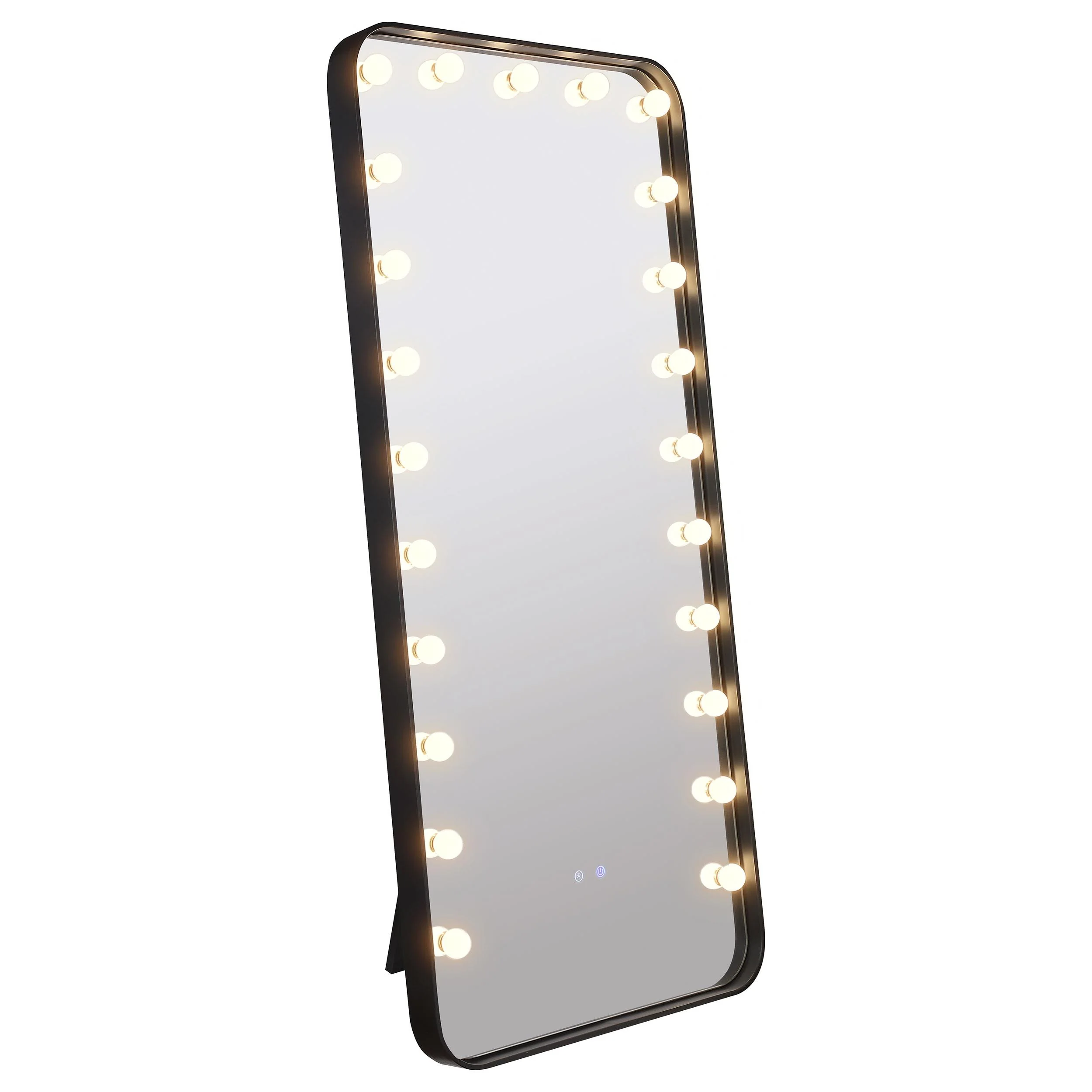 Coaster Furniture Canton 961577 32 x 71 Inch LED Standing Mirror with Speakers - Black - Image 2