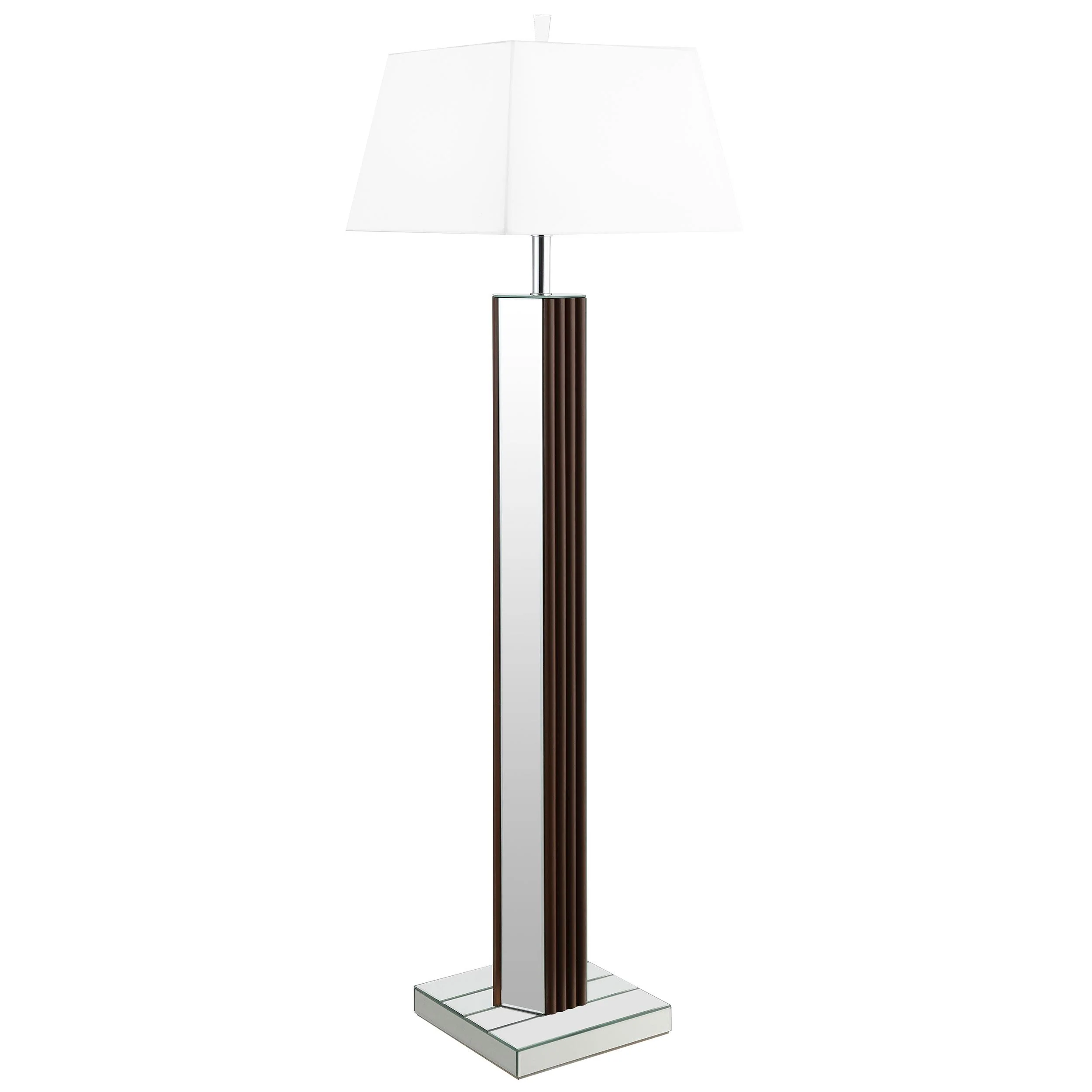 Coaster Furniture Elena 920178 67-inch Square Tapered Mirrored Floor Lamp - Brown - Image 1