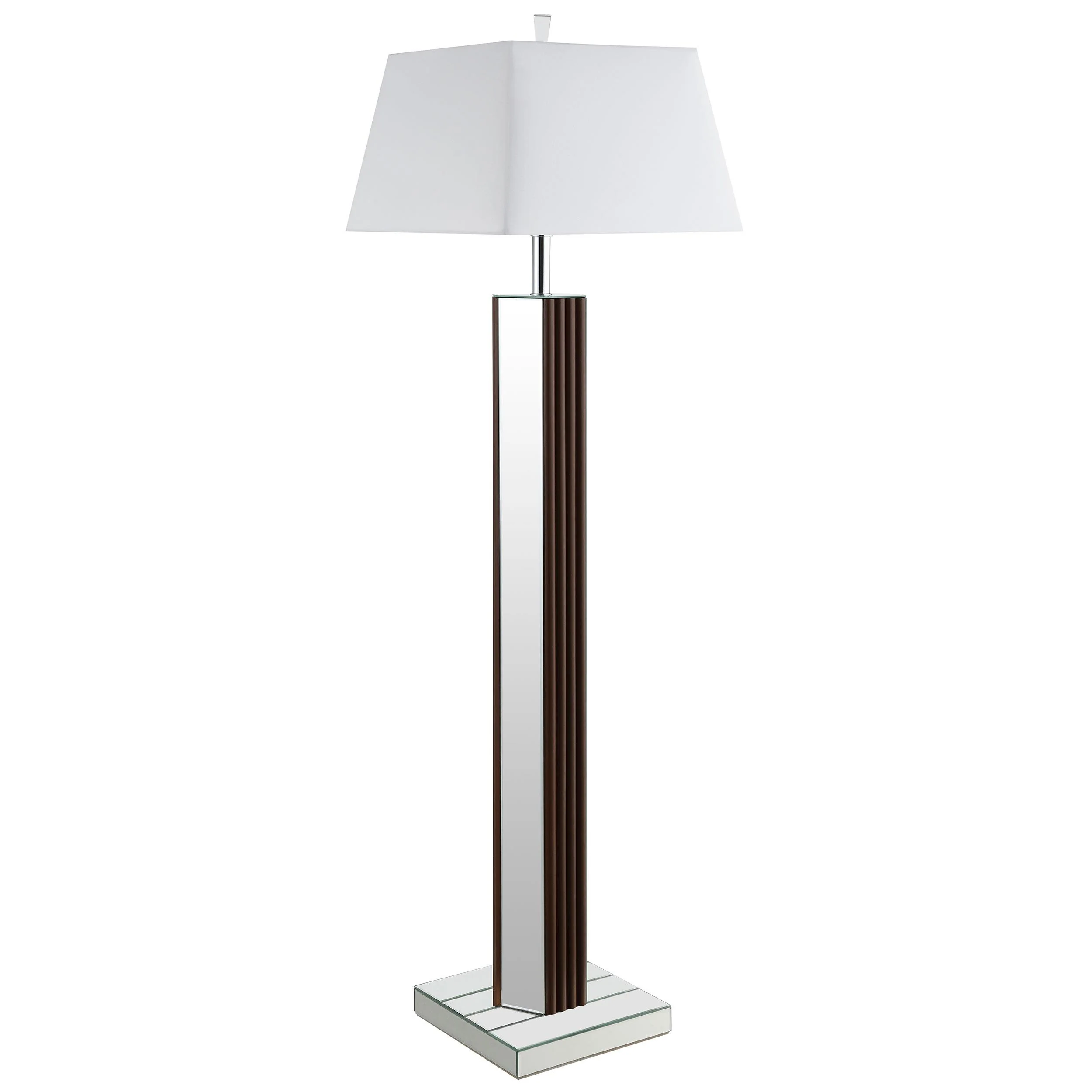 Coaster Furniture Elena 920178 67-inch Square Tapered Mirrored Floor Lamp - Brown - Image 2