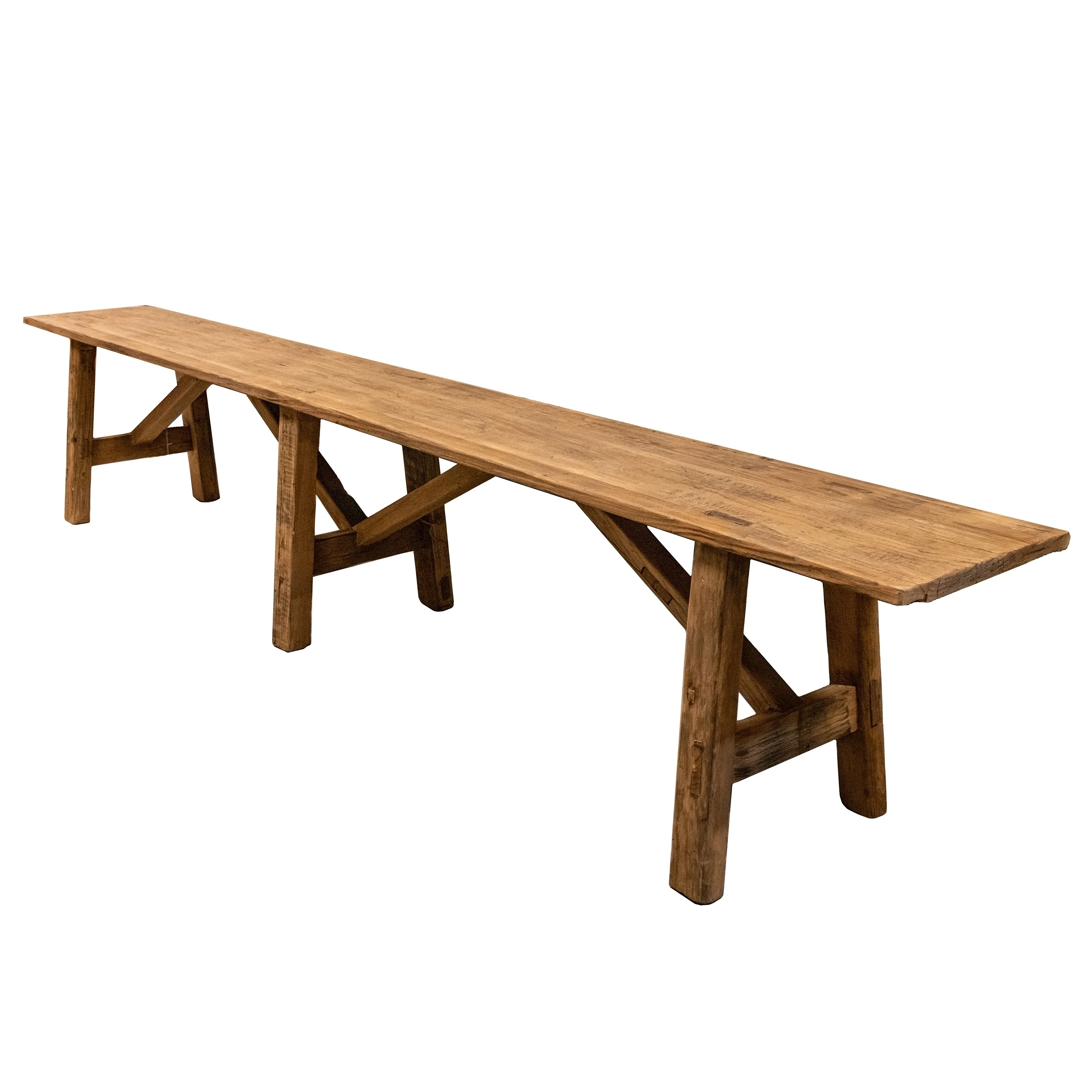Primitive Vintage Bench - Image 2