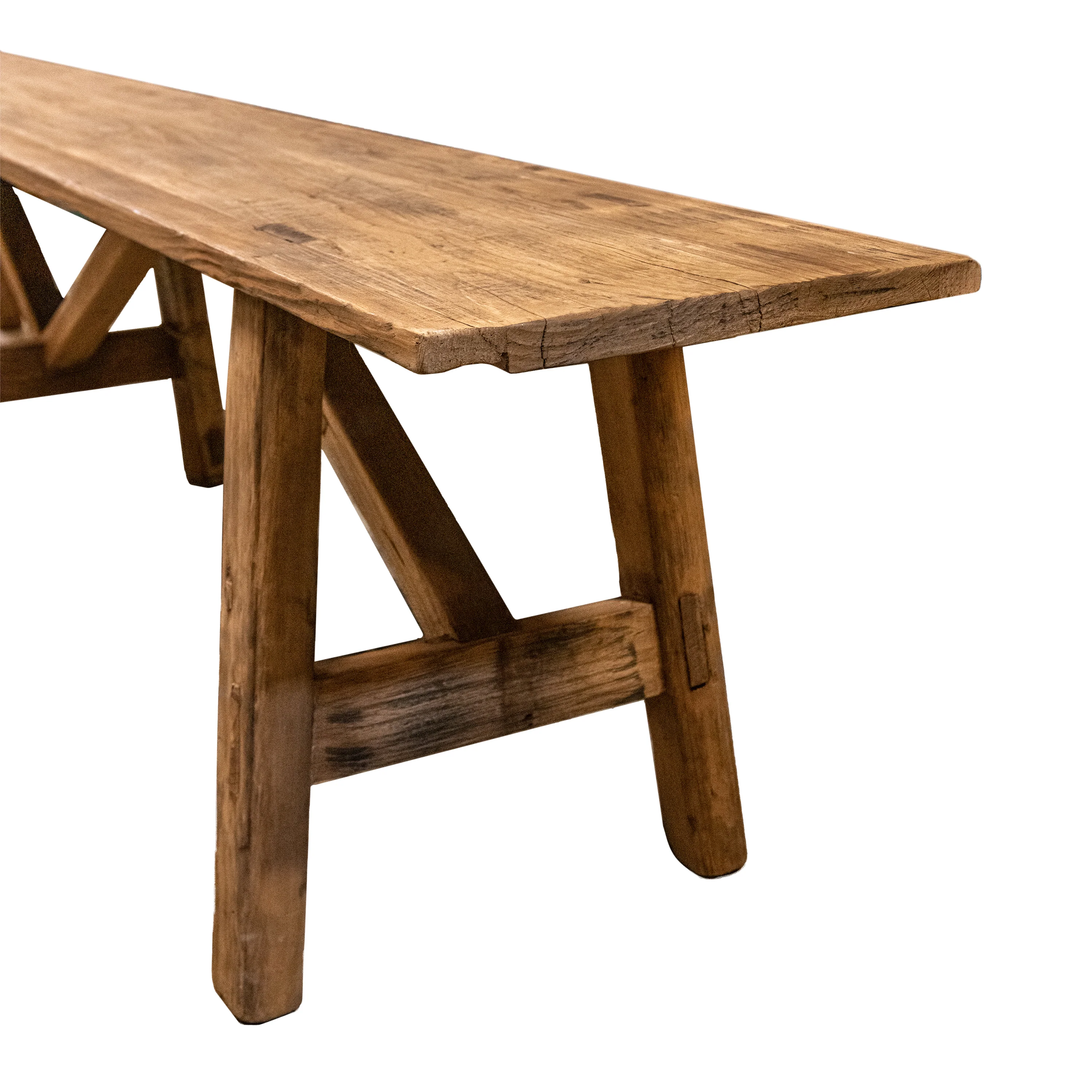 Primitive Vintage Bench - Image 3