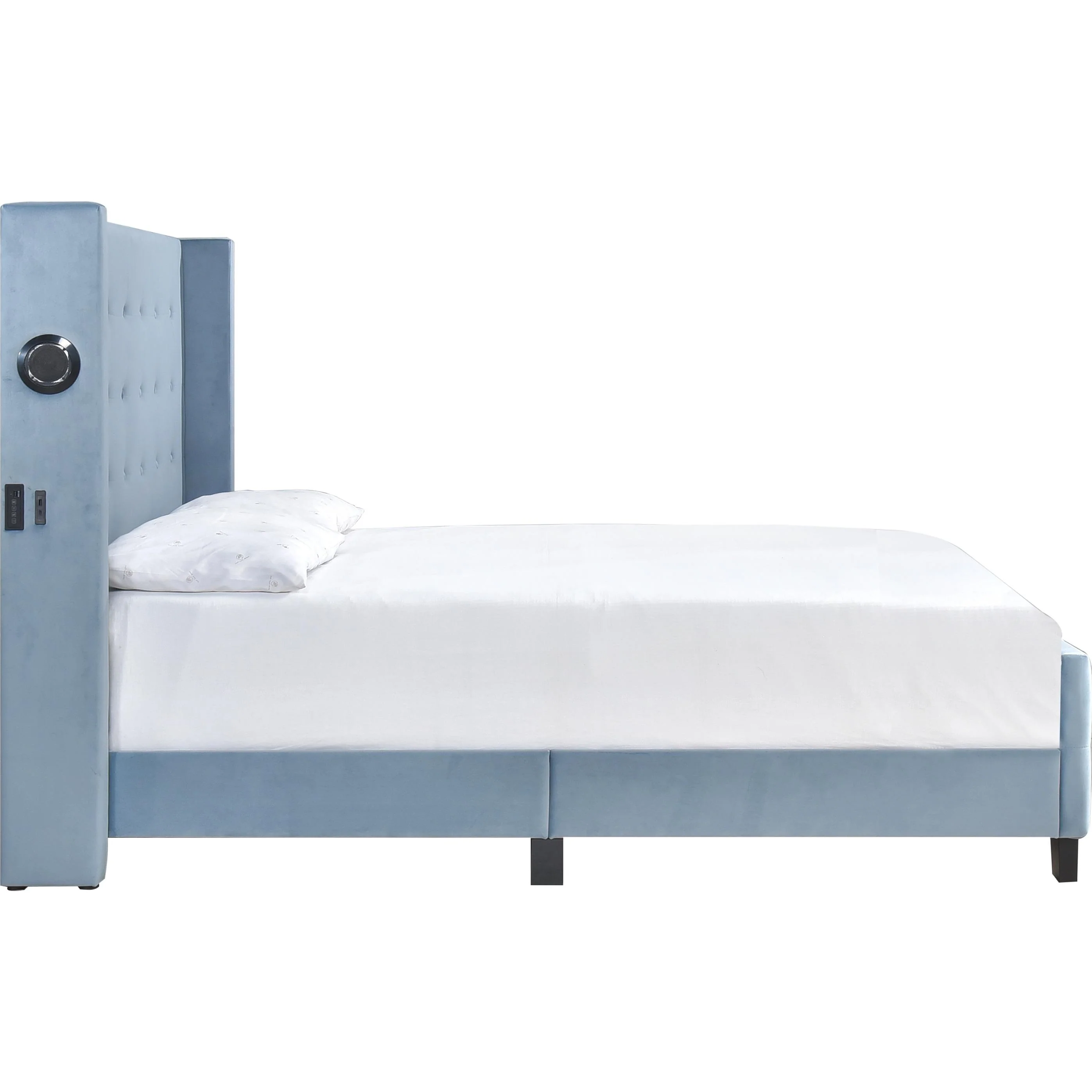 Homelegance SH2618BLU-1 Queen Panel Bed - Image 2