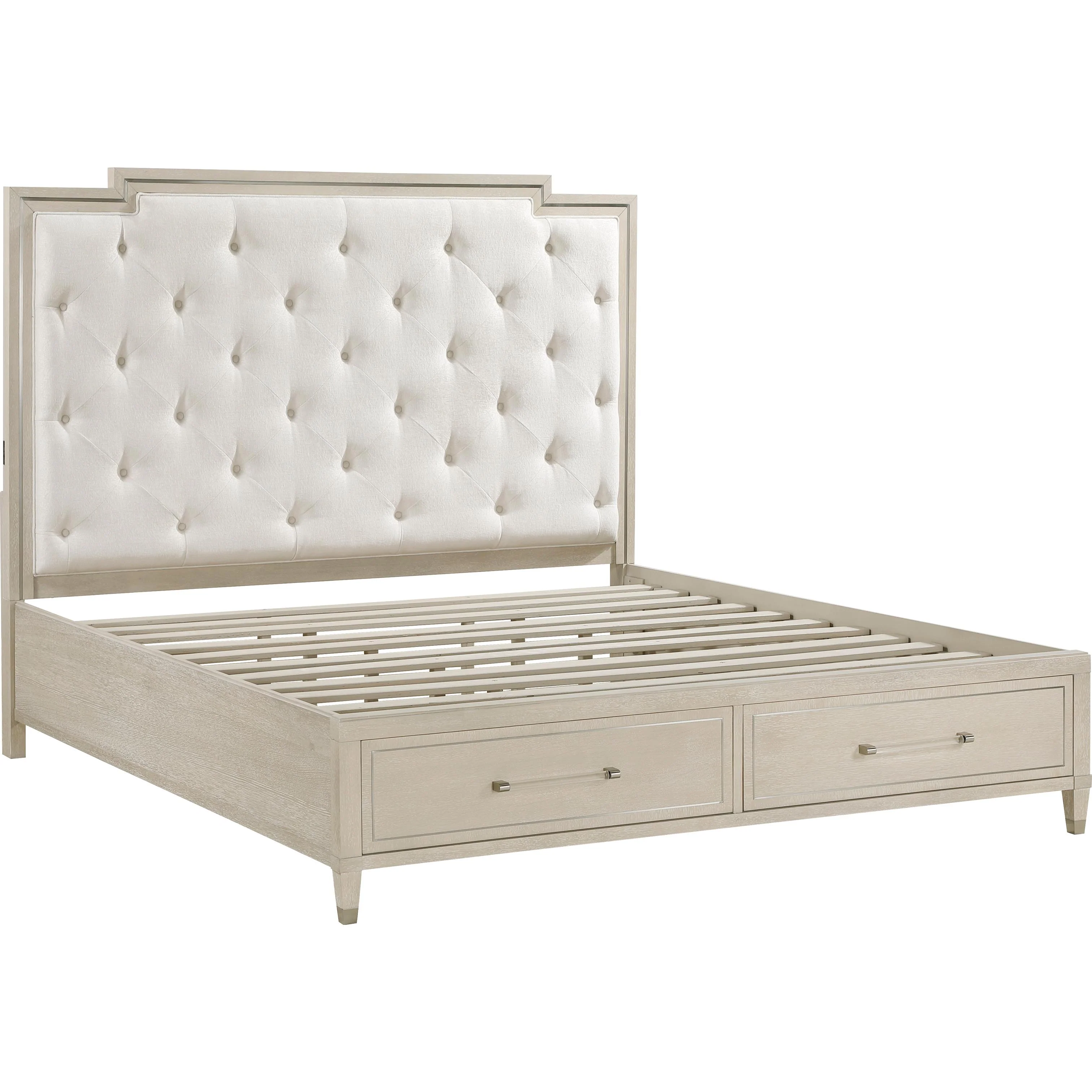 Homelegance Genoa 1312-1* Queen Platform Bed with Footboard Storage - Image 2