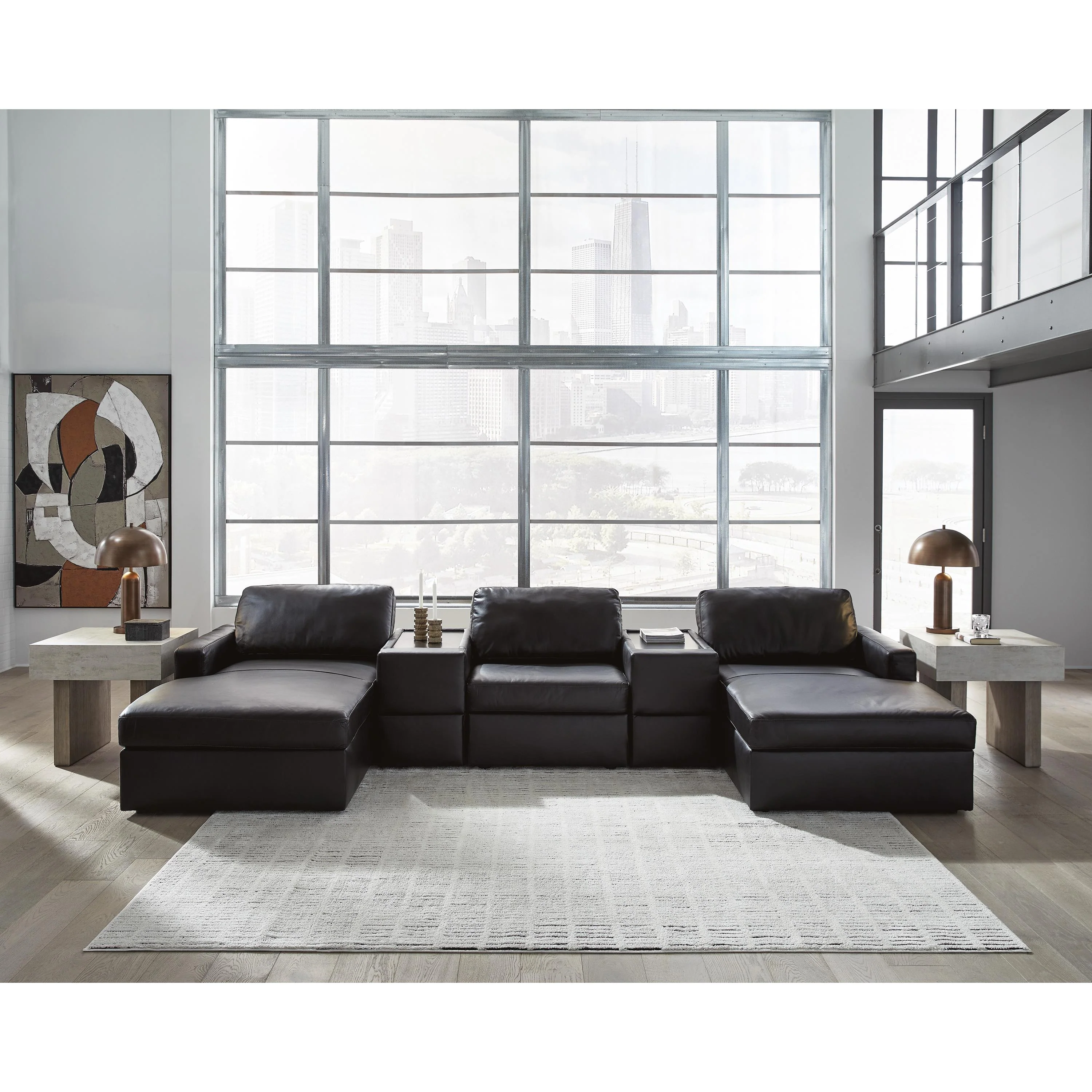 Signature Design by Ashley ModMax II 74305S44 5 pc Double Chaise Sectional with Storage Consoles - Image 1