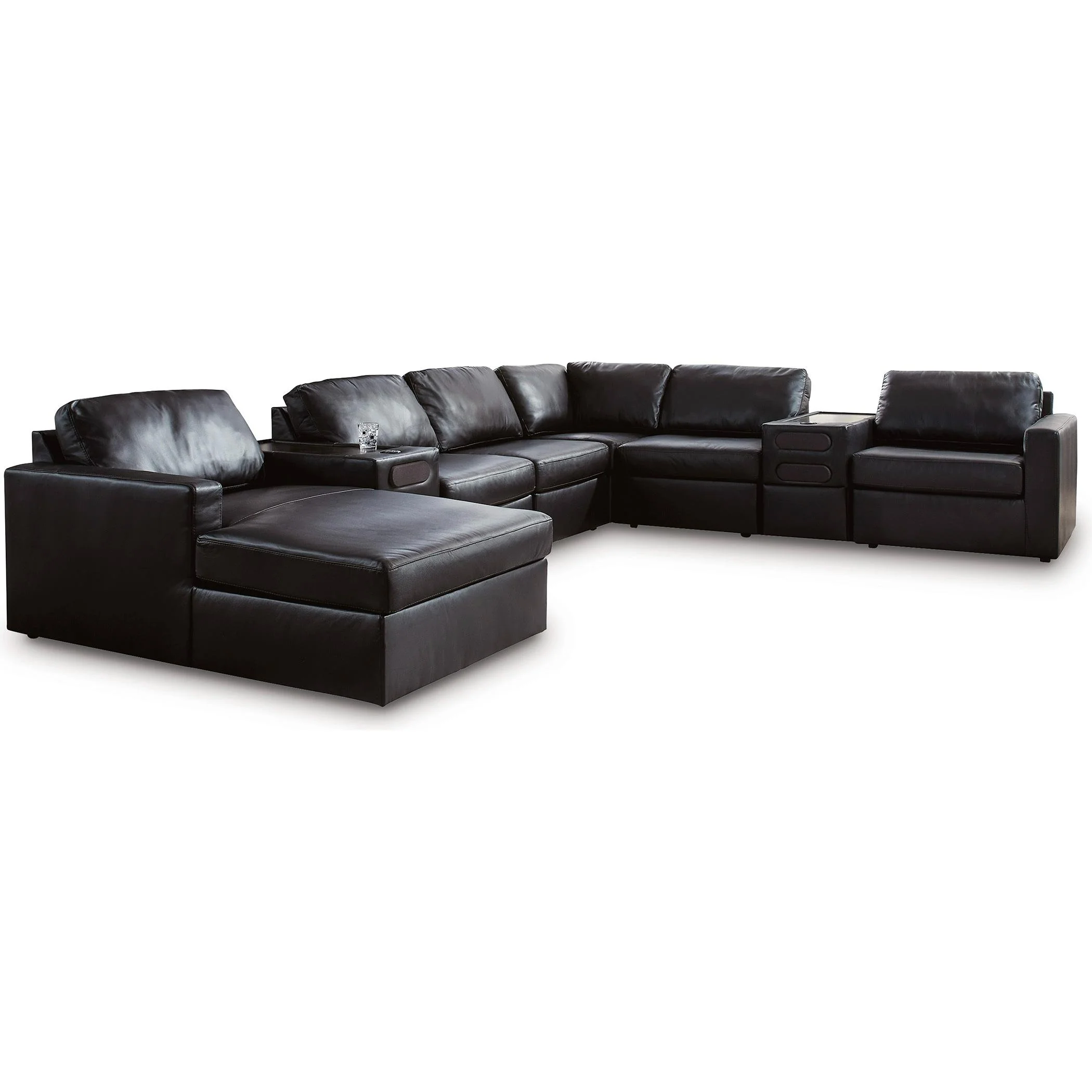 Signature Design by Ashley ModMax II 74305S47 8 pc Sectional with Chaise and Audio Consoles - Image 1